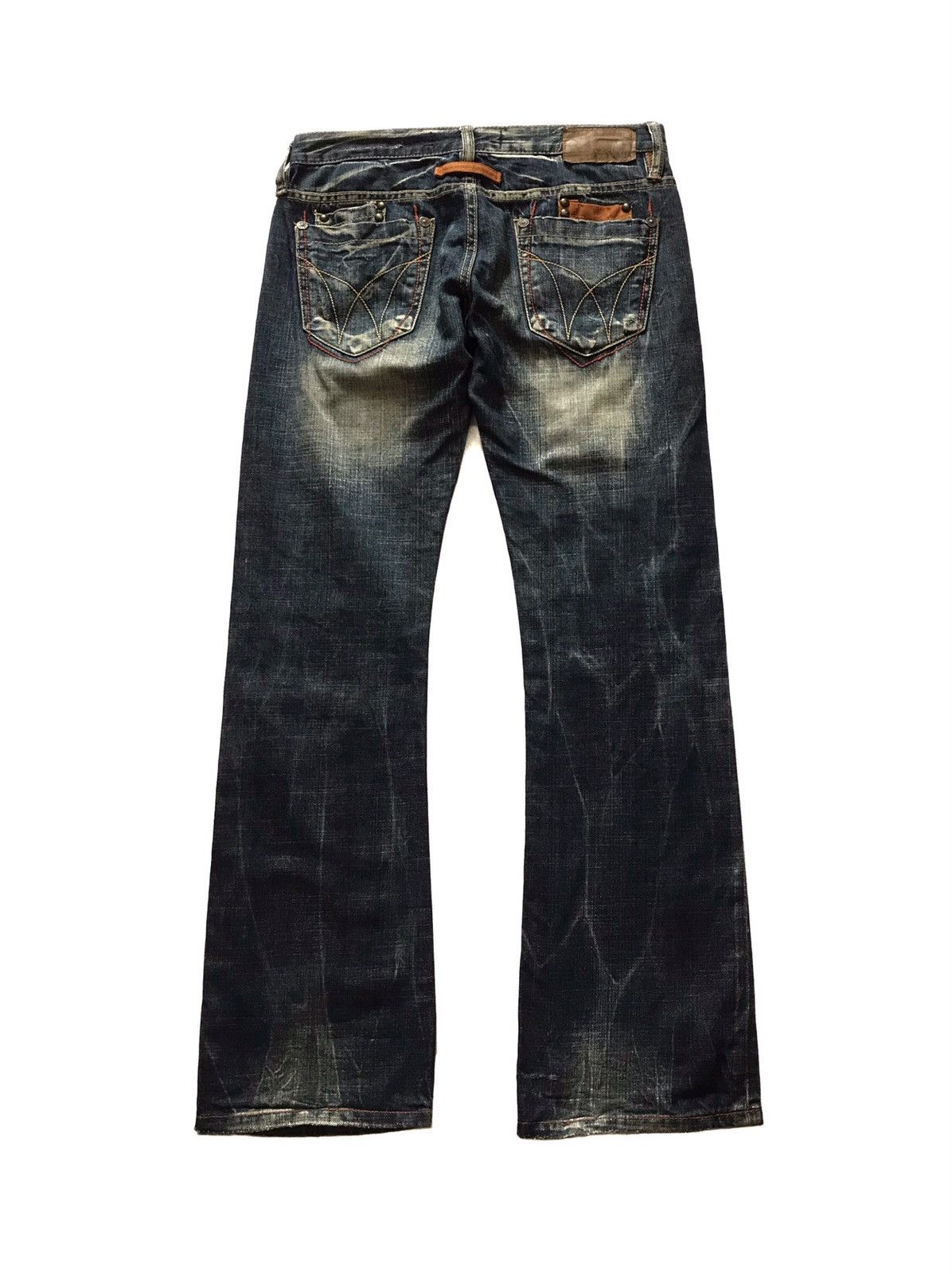Beauty Beast × If Six Was Nine × Japanese Brand JAPANESE BRAND LOLITA FLARE DISTRESSED JEANS Size US 31 - 4 Thumbnail