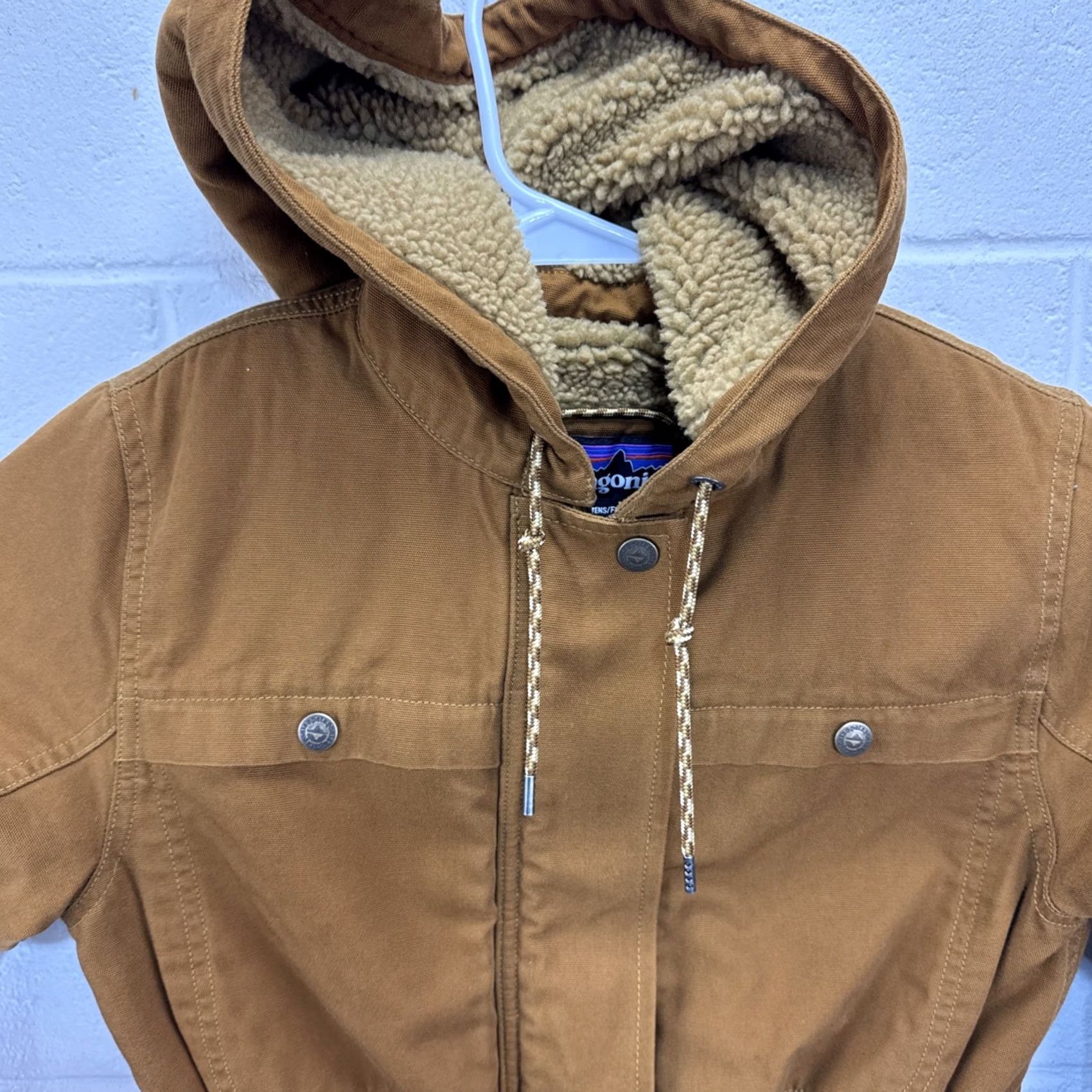 Patagonia Patagonia Parka Jacket Womens Small Brown Insulated Prairie Dawn Long Coat Zipper Snap Logo Quilt/Polyester Size S / US 4 / IT 40 - 3 Thumbnail
