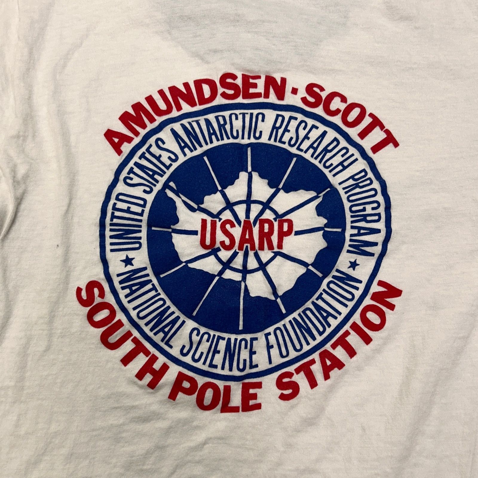 Vintage VTG 70s Amundsen-Scott South Pole Station Antartica Ringer T Size US S / EU 44-46 / 1 - 4 Thumbnail