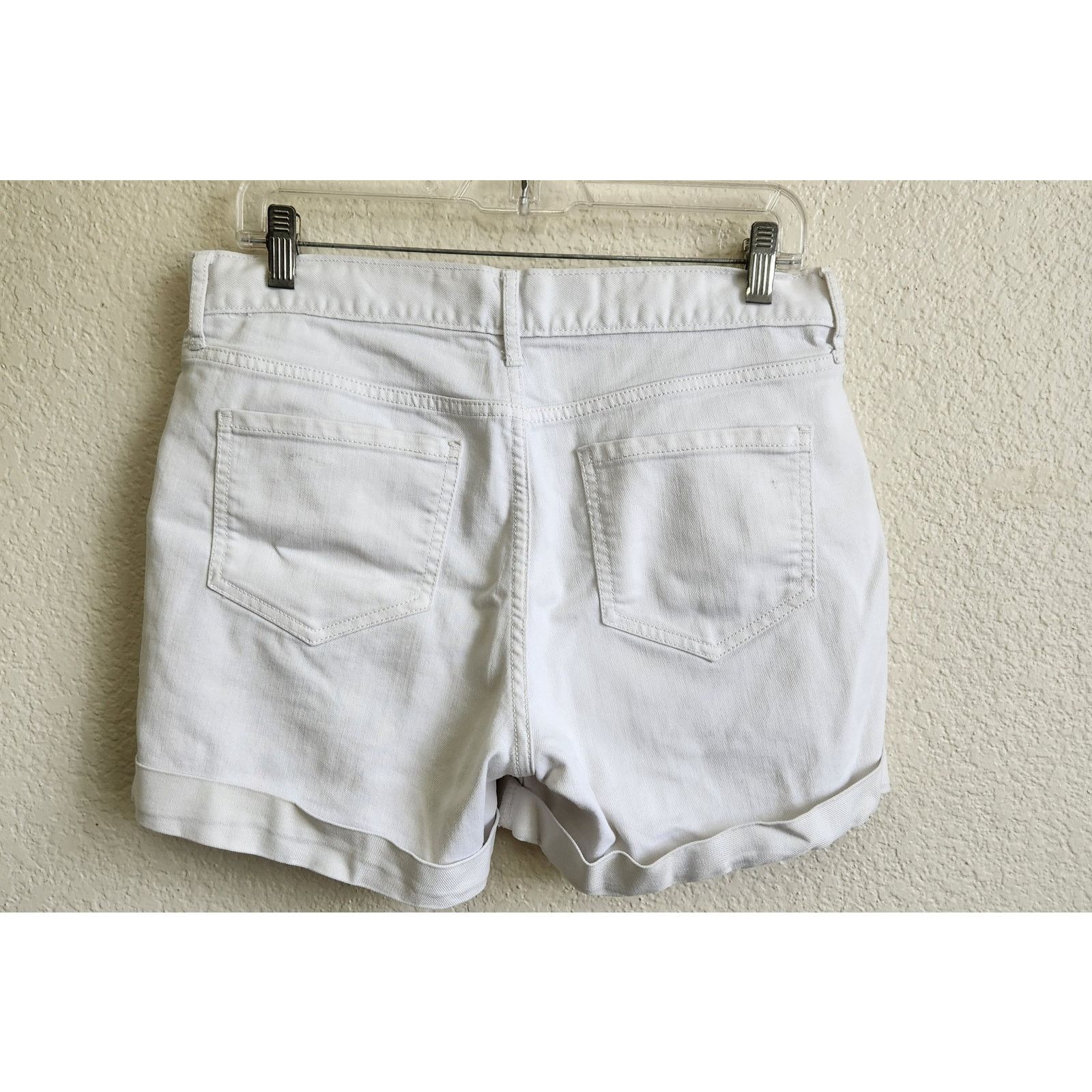 Old Navy Old Navy The Sweetheart White Denim Shorts 8 Stretch Size 30" / US 8 / IT 44 - 2 Thumbnail