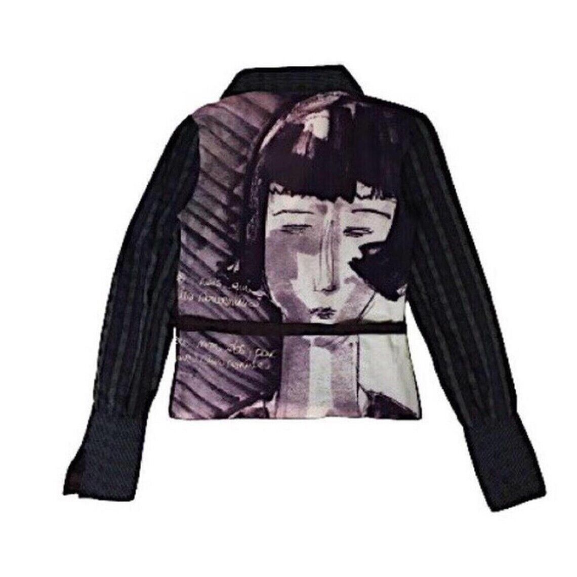 Cop Copine Cop Copine Mesh Wrap French Vintage Face Y2K T-shirt Tee Top Size M / US 6-8 / IT 42-44 - 1 Thumbnail