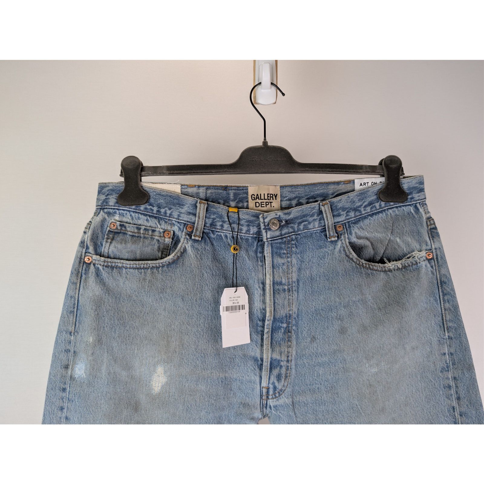 Gallery Dept. o1rshd1 5001 Denim Jeans in Blue 35 x 33 Size US 35 - 2 Thumbnail