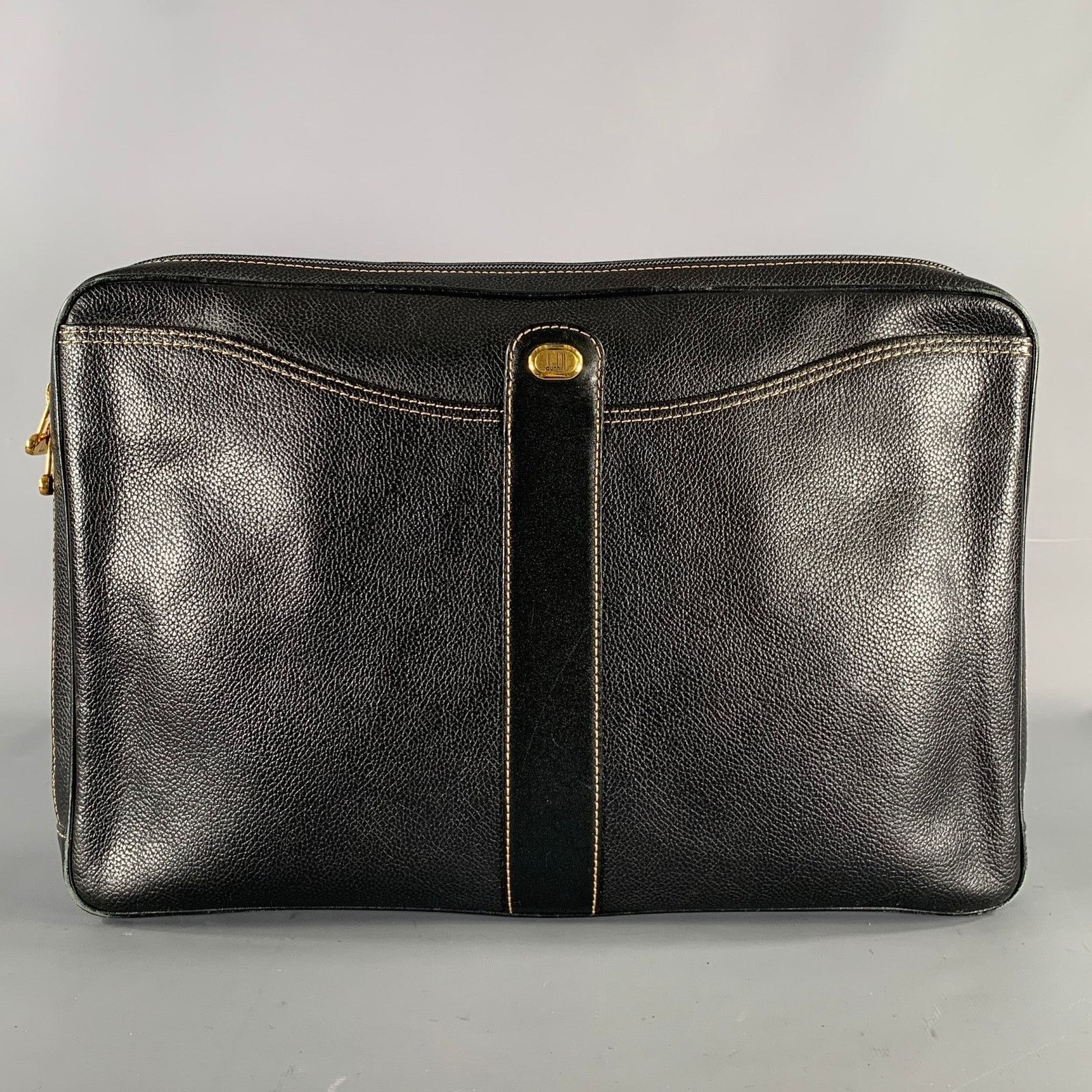 Other DUNHILL Black Gold Crackled Leather Bags Size ONE SIZE - 1 Thumbnail