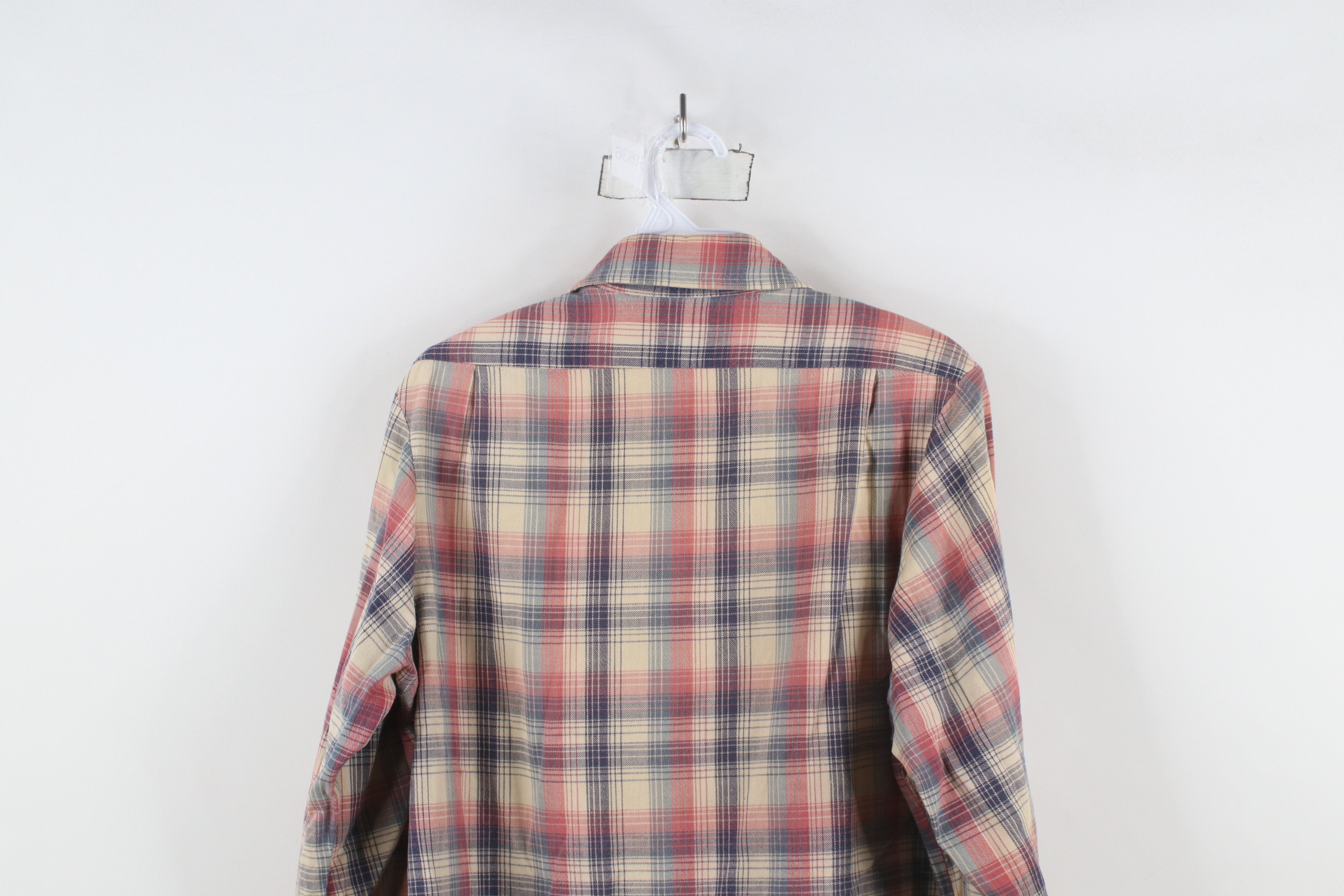 Levi's × Vintage Vintage 70s 80s Levis Flannel Collared Button Shirt Plaid Size US M / EU 48-50 / 2 - 12 Thumbnail
