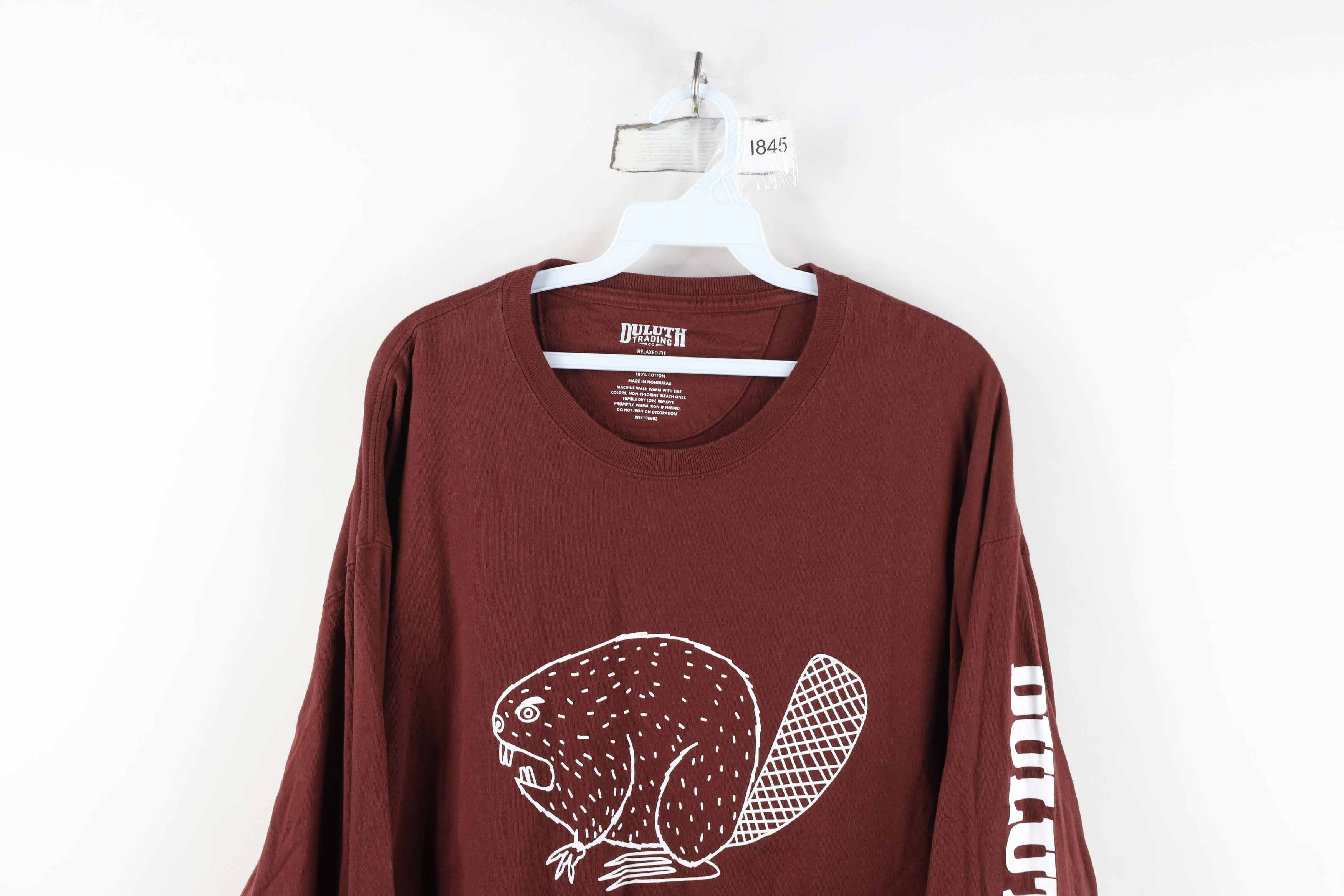 Duluth Trading Company Duluth Trading Co Relaxed Longtail T Beaver T-Shirt Maroon Size US XL / EU 56 / 4 - 2 Thumbnail
