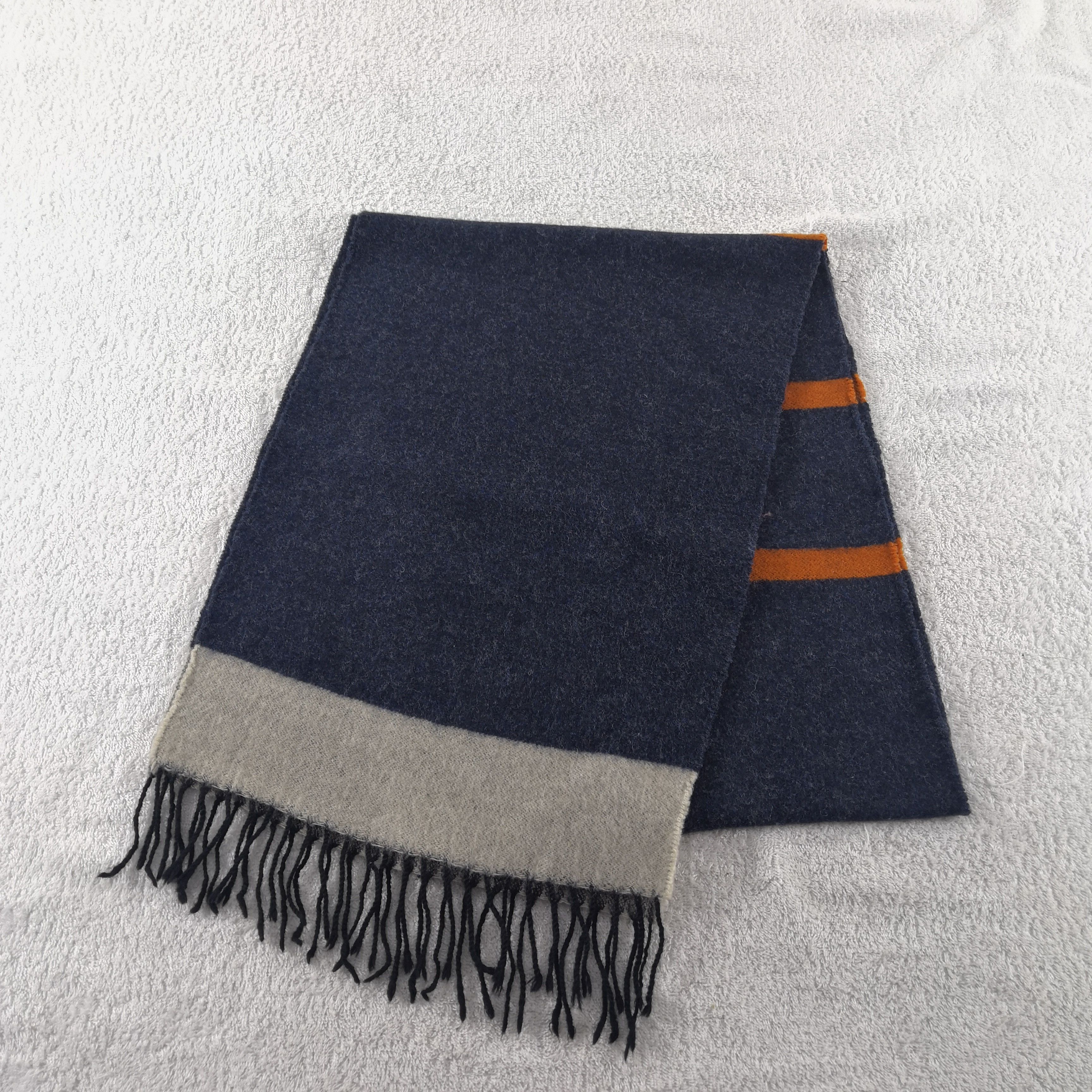 Japanese Brand Vintage Wool Italian Scarf Wool Cashmere Scarves . Size ONE SIZE - 3 Thumbnail