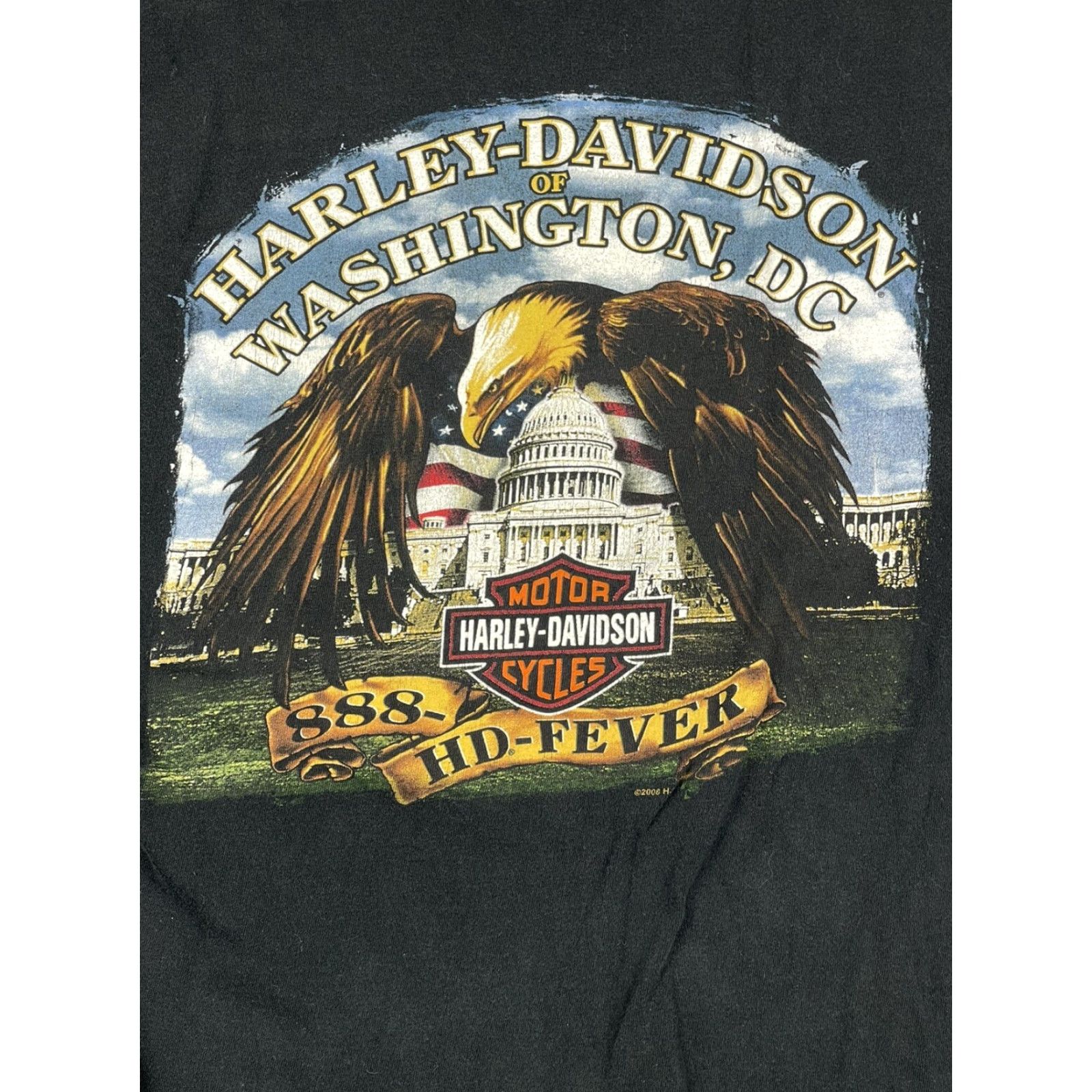 Harley Davidson VINTAGE Harley-Davidson T-Shirt Rolling Thunder 90s Black Adult Medium Double-Sided Mens Size US M / EU 48-50 / 2 - 4 Thumbnail