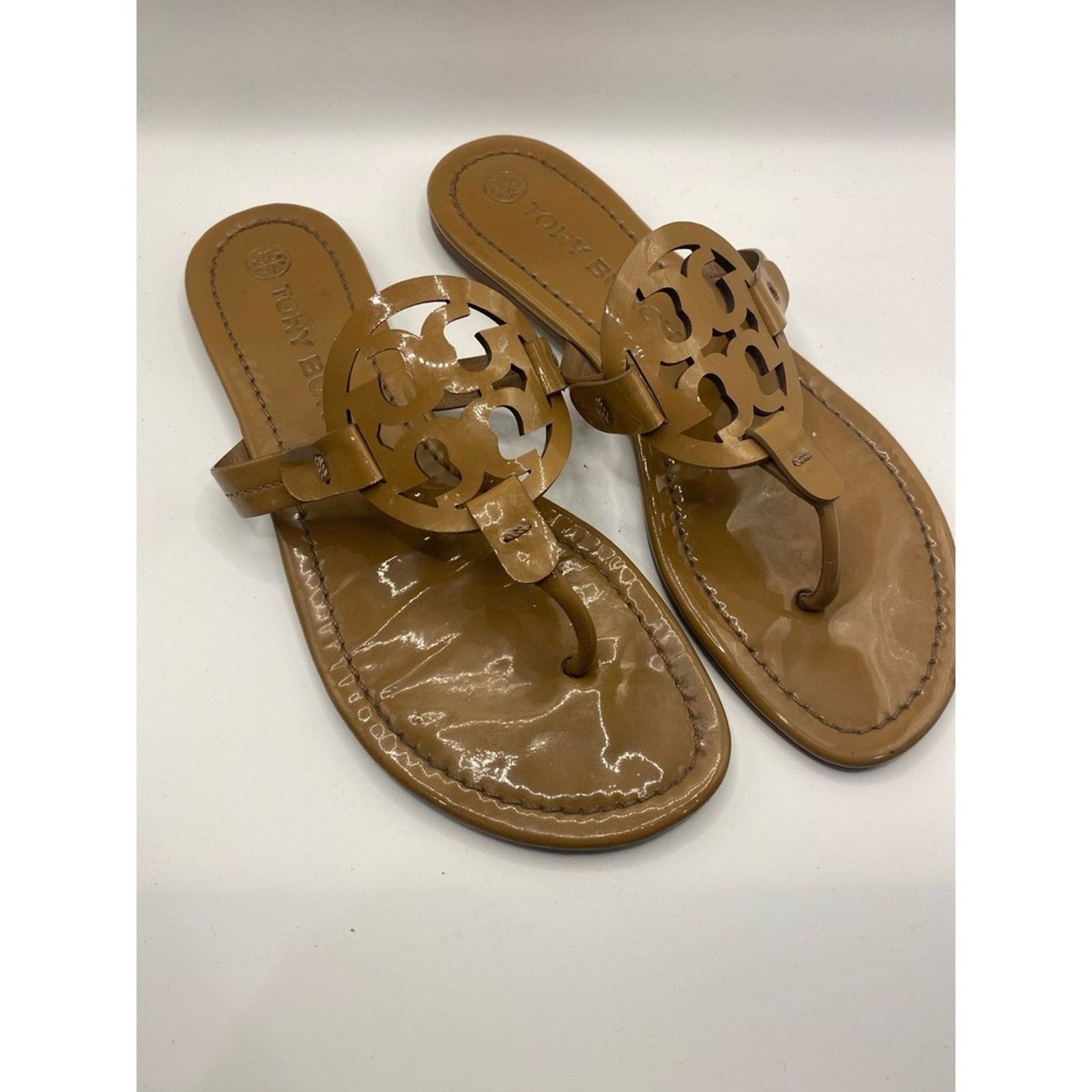 Tory Burch Tory Burch Miller Flip Flops Thong Sandals Tan Size 8.5 Size US 8.5 / IT 38.5 - 5 Thumbnail