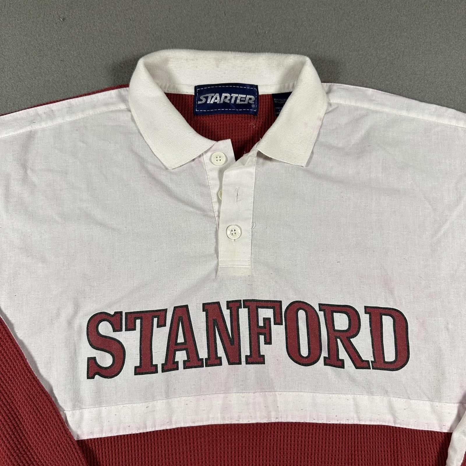 Starter Starter Men Long Sleeve Polo Shirt Waffle knit Stanford L Size US M / EU 48-50 / 2 - 3 Thumbnail