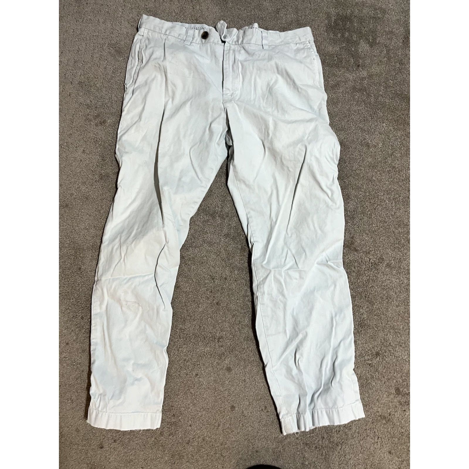 Brooks Brothers Brooks Brothers Pant Mens 35x30 Light Blue Advantage Milano Chino Flat Front Dress Pants Casual Workwear Size US 35 - 3 Thumbnail