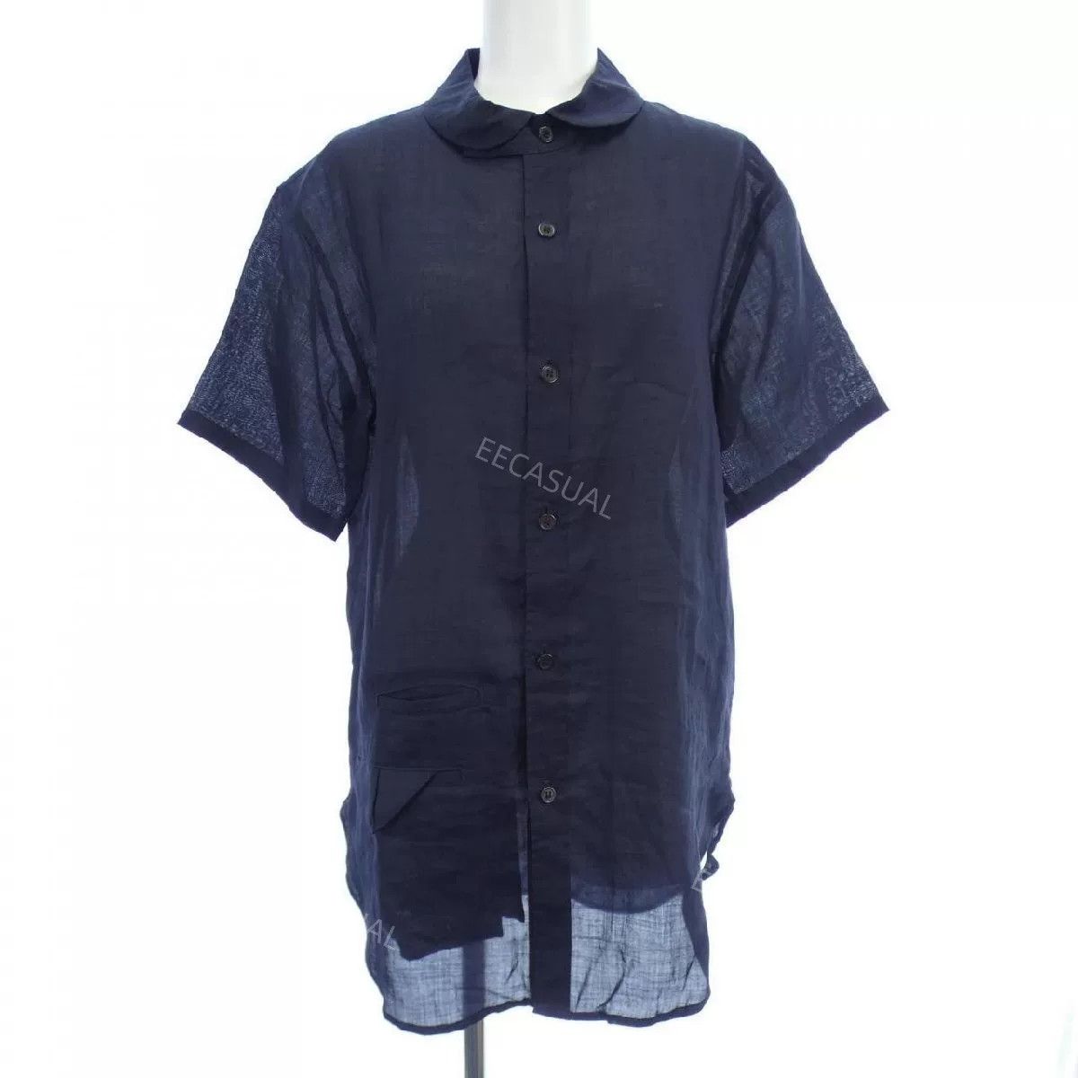 Y's Y's Navy Blue Short Sleeve Shirt Size US M / EU 48-50 / 2 - 1 Thumbnail