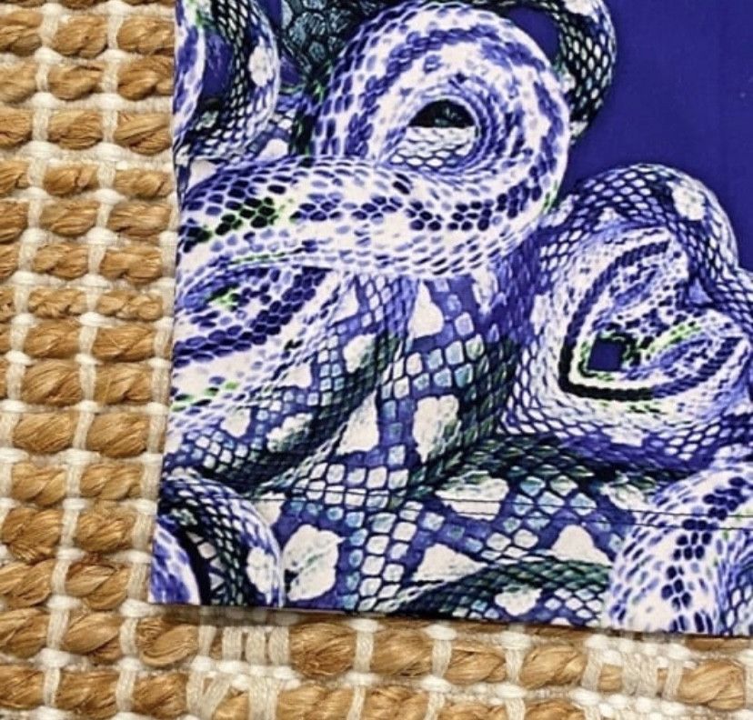 Just Cavalli Authentic Just Cavalli Purple Snakeskin Print Midi Dress Size M / US 6-8 / IT 42-44 - 5 Thumbnail