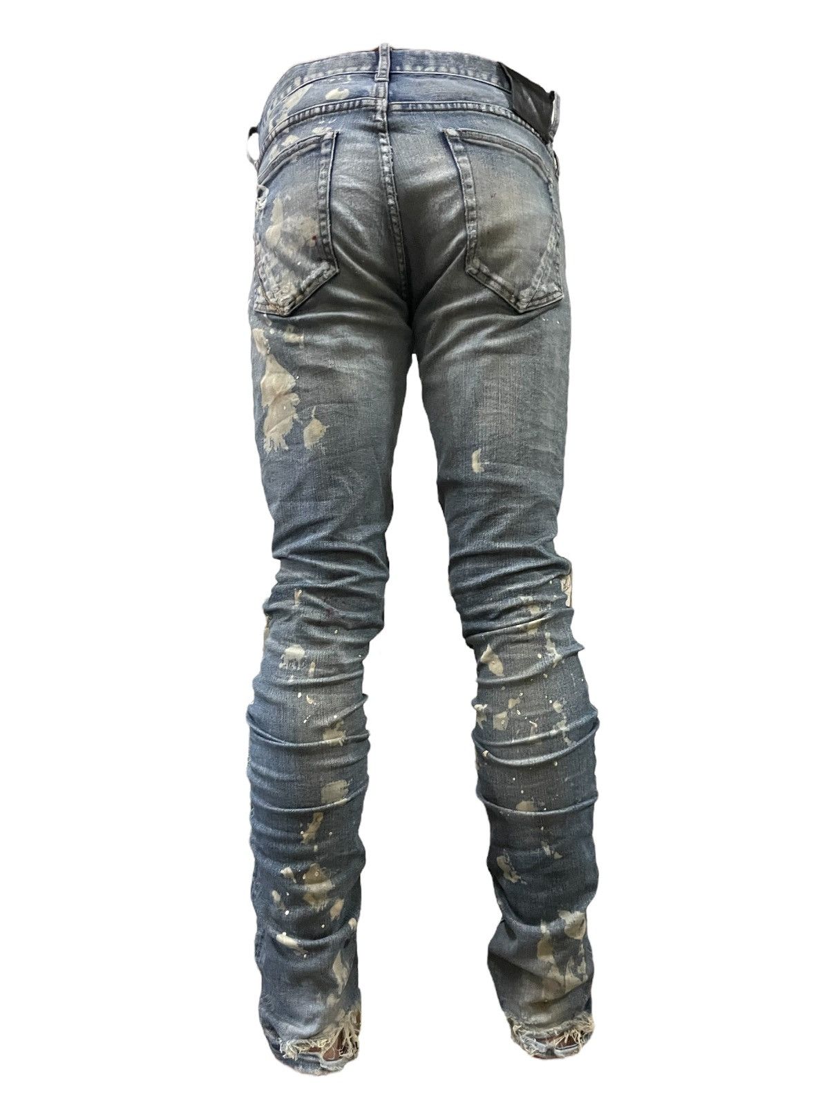 Fagassent Toshiki Aoki Fagassent Paint Splatter Punk Rock Distressed Distort Jeans Size US 31 - 7 Thumbnail