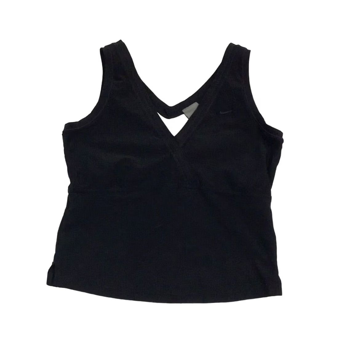 Nike Nike Women Tank Top Athletic Size Small Black Built in Bra Elastic Activewear Snike 1335 Women’s Regular Shirt Size S / US 4 / IT 40 - 2 Thumbnail