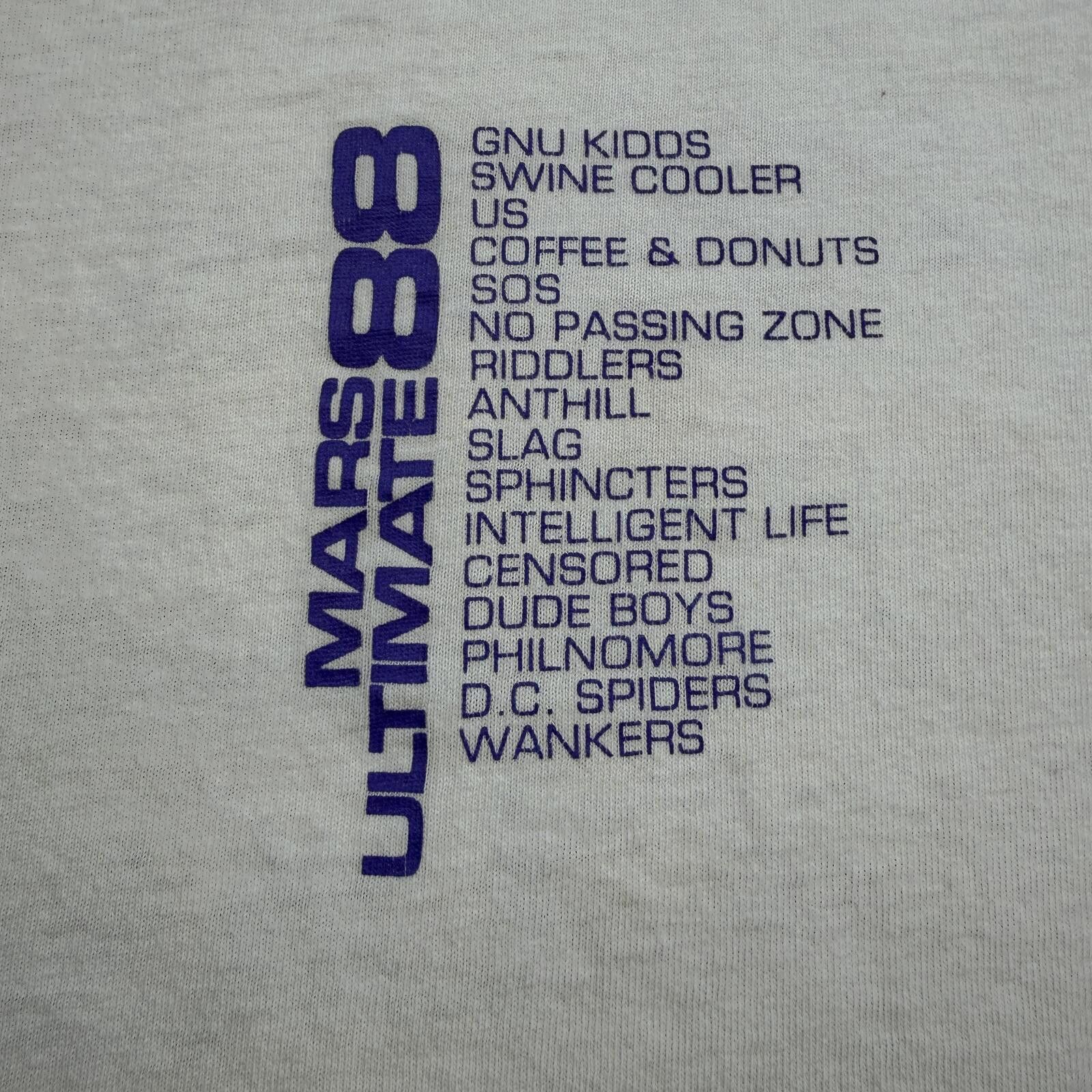 Fruit Of The Loom Vintage 1988 Mars Ultimate Classic T Shirt L Made In USA Tee Size US L / EU 52-54 / 3 - 4 Thumbnail