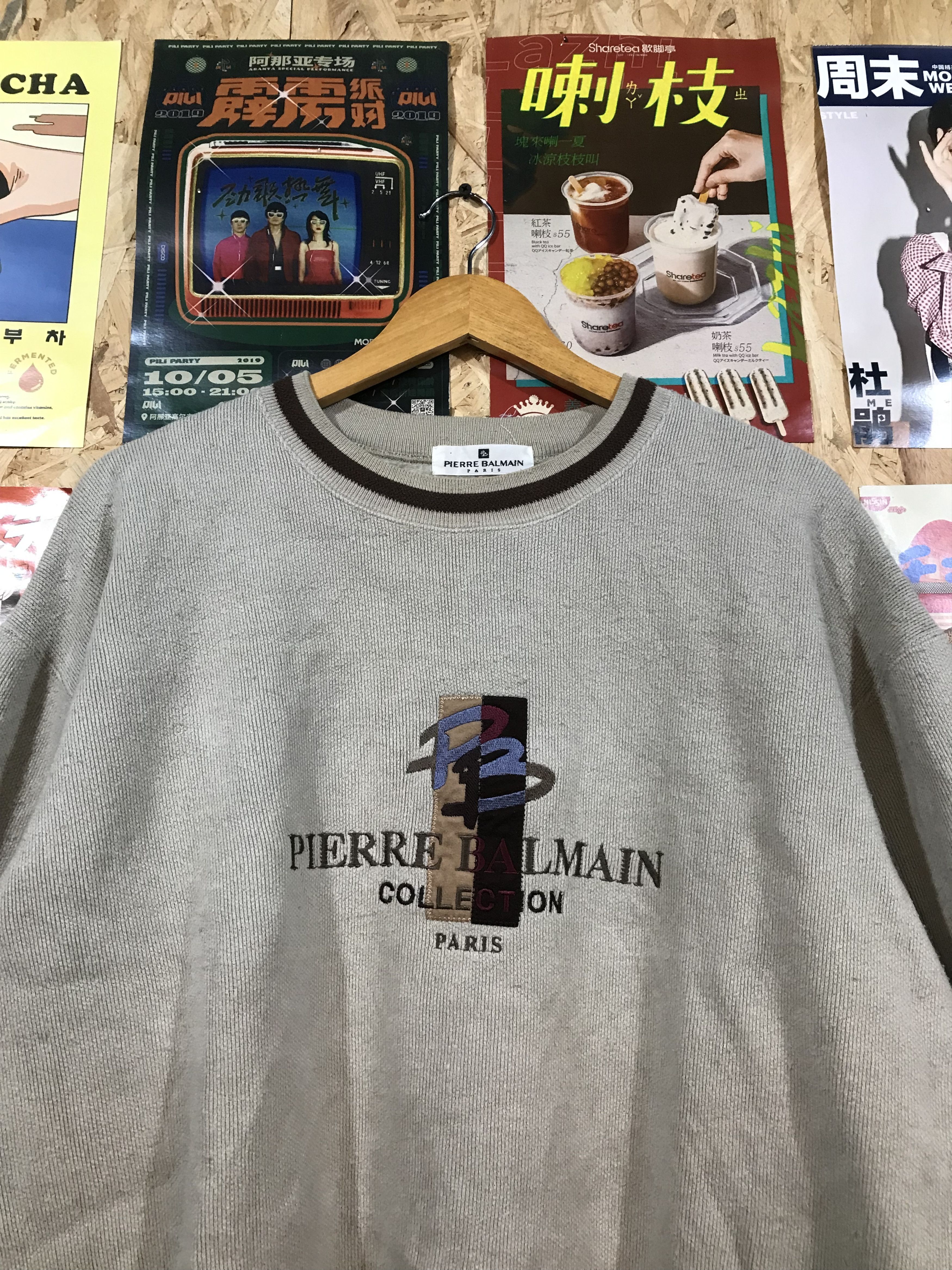 Pierre Balmain Pierre Balmain Collection Paris Sweatshirt Size US L / EU 52-54 / 3 - 2 Thumbnail