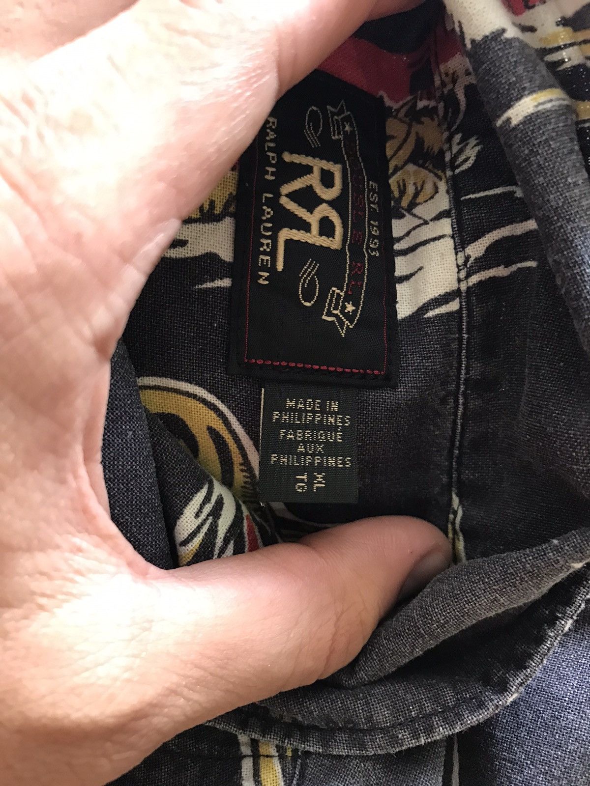 RRL Ralph Lauren Vintage RRL Ralph Lauren Camp Short Sleeve Button Shirt Size US XL / EU 56 / 4 - 11 Thumbnail
