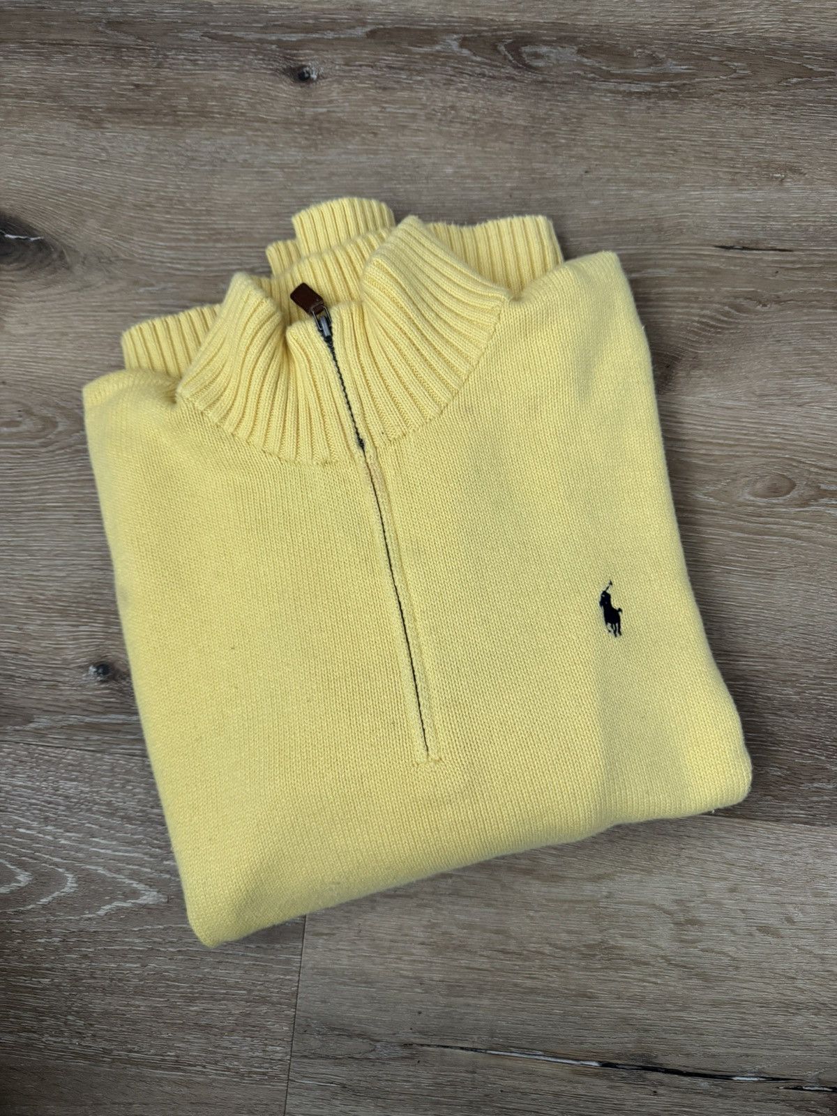 Polo Ralph Lauren Polo Ralph Lauren Gele Quarter-Zip Trui L Size US L / EU 52-54 / 3 - 1 Thumbnail