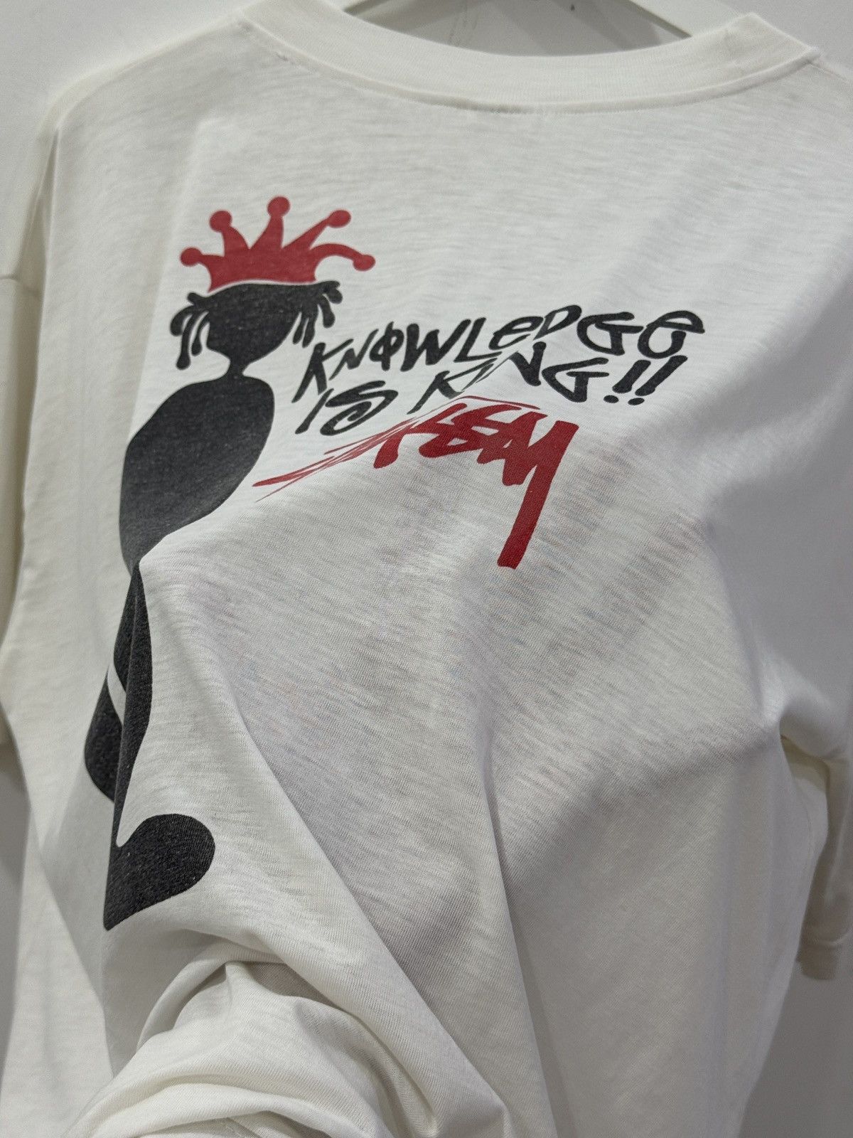 Stussy True Vintage 90s Stussy Knowledge Is King Rare Paper Thin Size US L / EU 52-54 / 3 - 11 Thumbnail