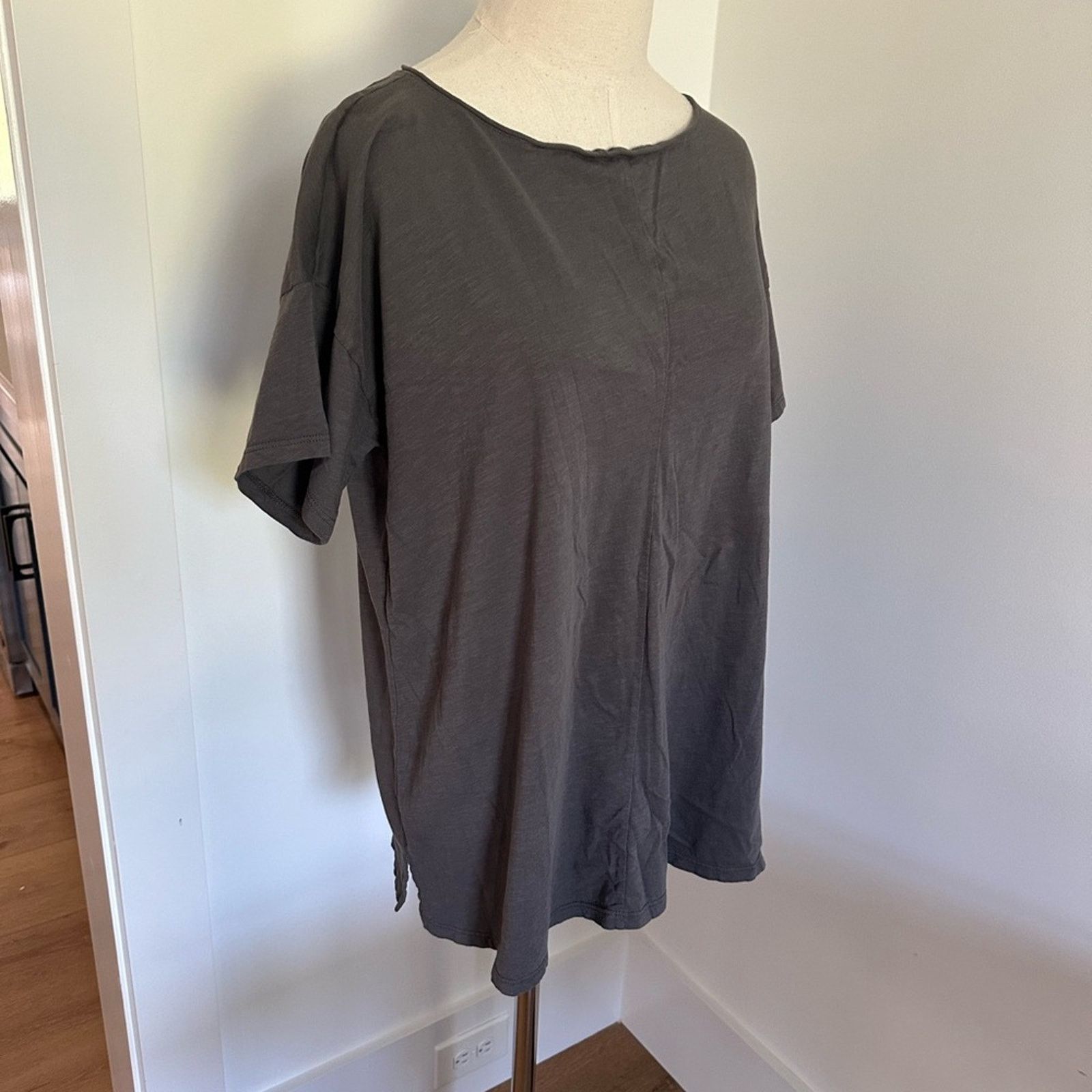 Eileen Fisher Eileen Fisher Oversized Tee boatneck drop shoulder - Small Size S / US 4 / IT 40 - 2 Thumbnail