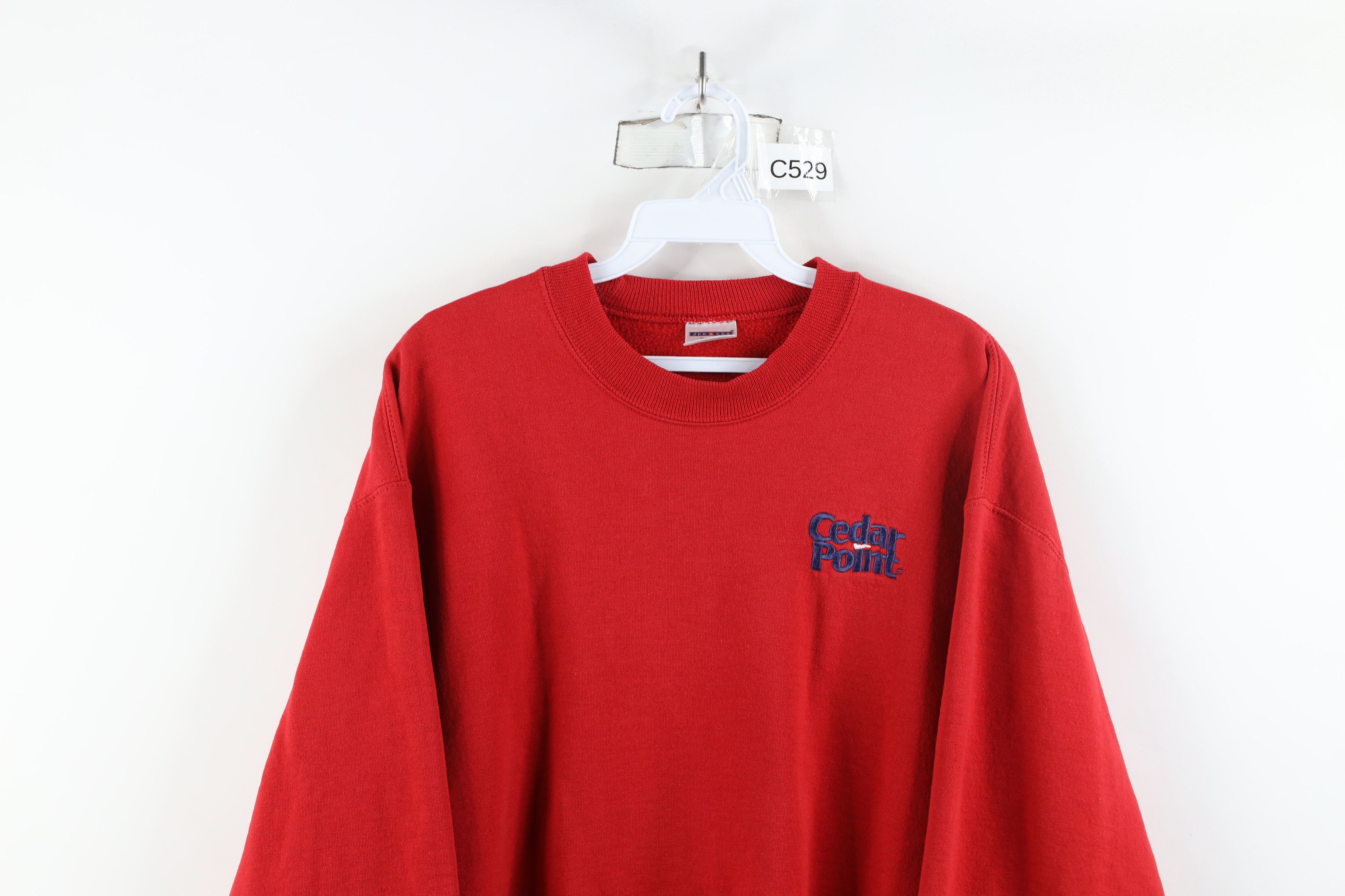 Vintage Vintage 90s Y2K Spell Cedar Point Amusement Park Sweatshirt Size US M / EU 48-50 / 2 - 2 Thumbnail