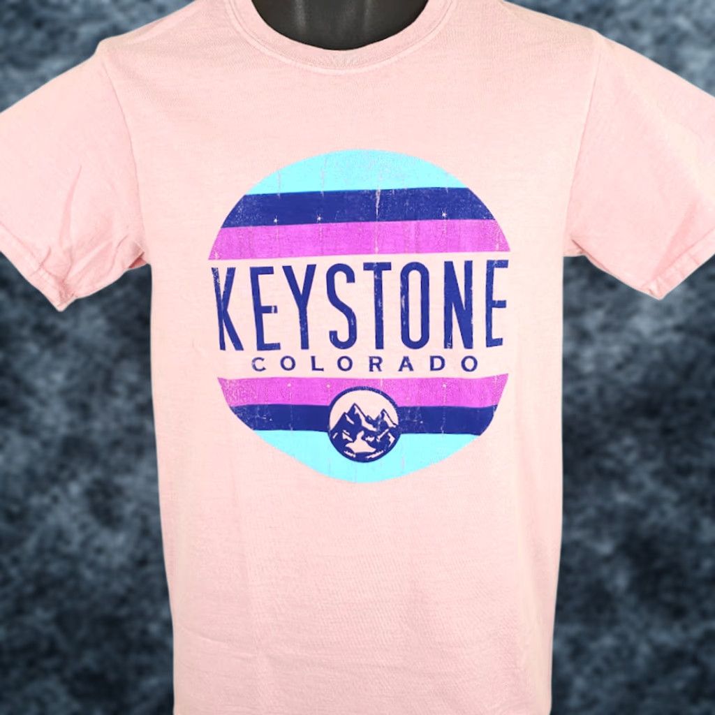Gildan Keystone Colorado T Shirt Mens Size Small Pink Ski Travel Destination Tee Size US S / EU 44-46 / 1 - 1 Thumbnail