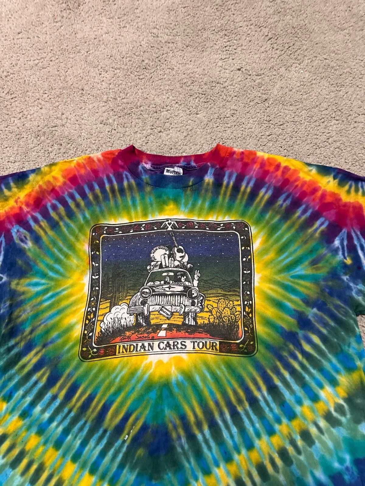 Band Tees VTG Tie Die Keith Secola Indian Wild Band of Indians T-Shirt Size US XL / EU 56 / 4 - 3 Thumbnail