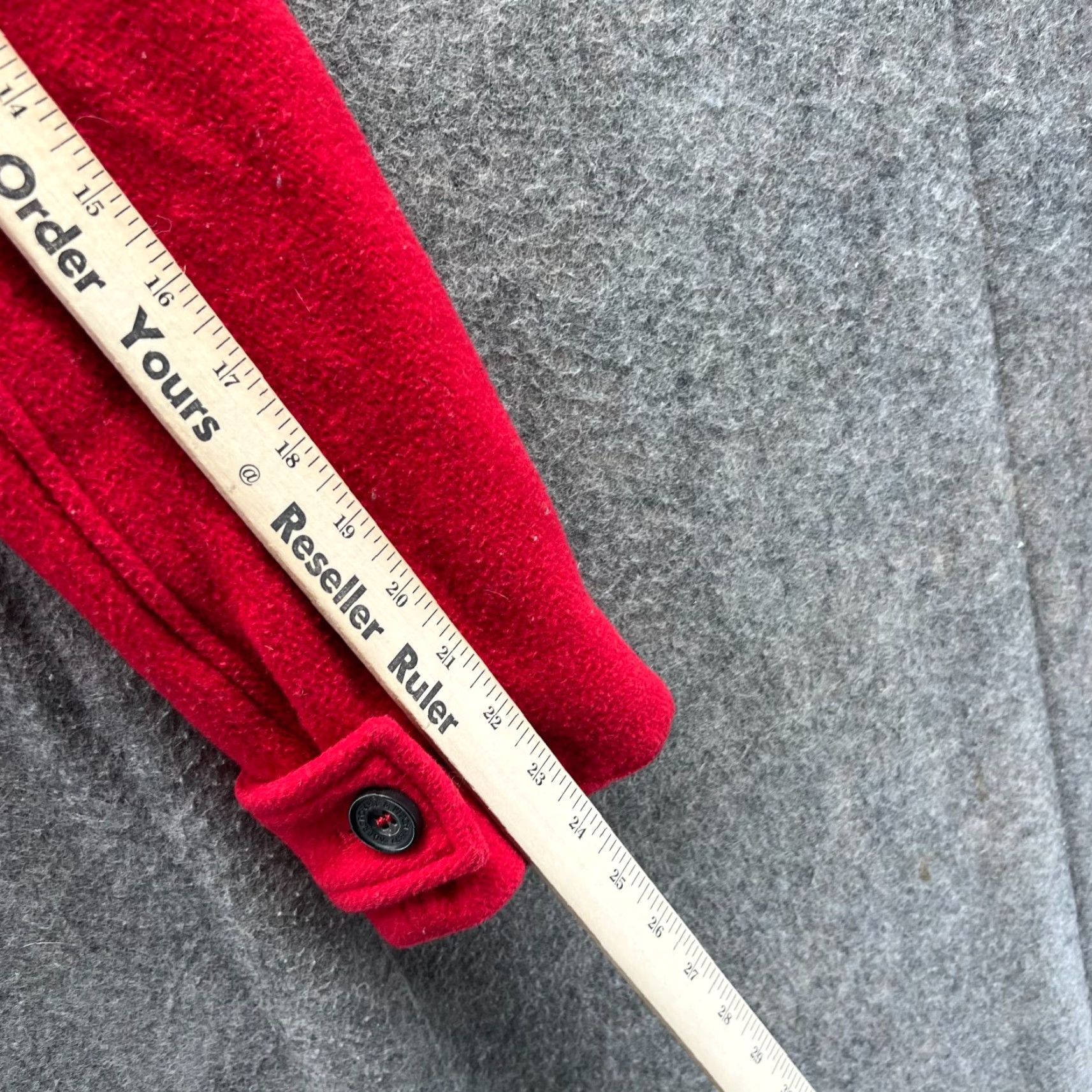 Abercrombie & Fitch Abercrombie & Fitch Duffle Coat Women Medium Red Wool Toggle Hooded Fleece Size M / US 6-8 / IT 42-44 - 5 Thumbnail