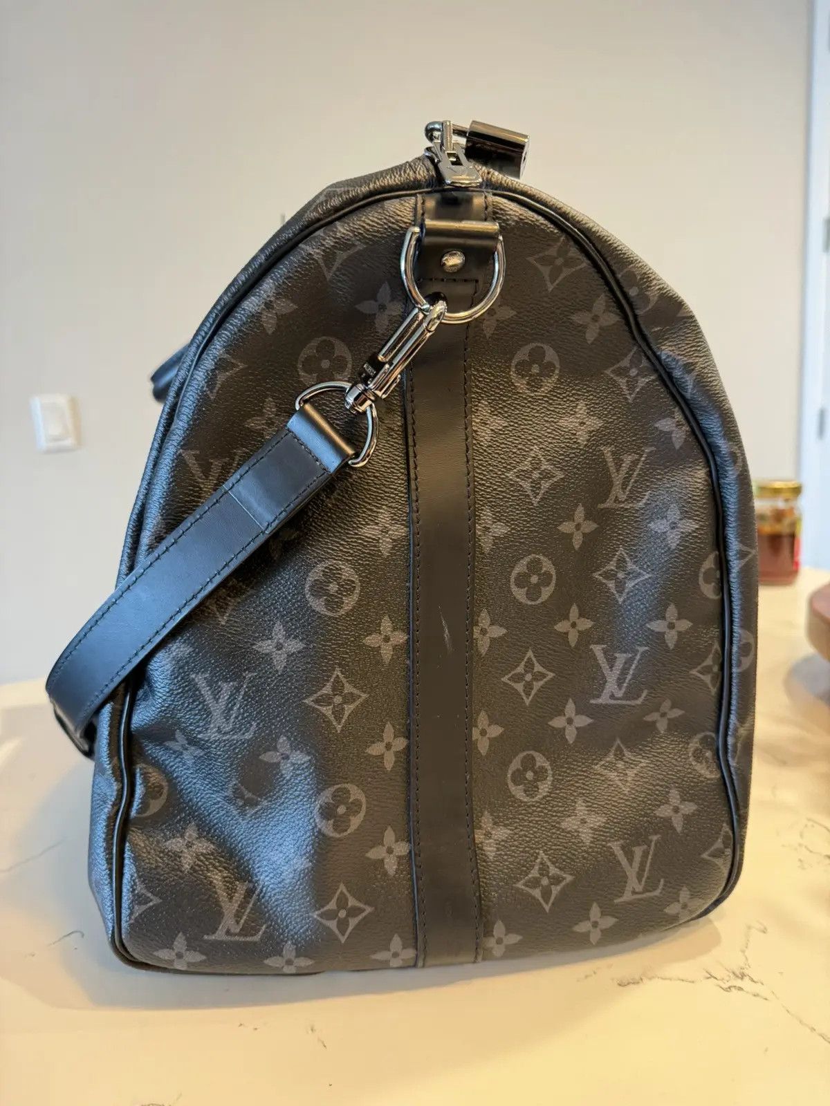 Louis Vuitton Louis Vuitton Bandouliere Keepall 55 Eclipse Monogram Size ONE SIZE - 5 Thumbnail