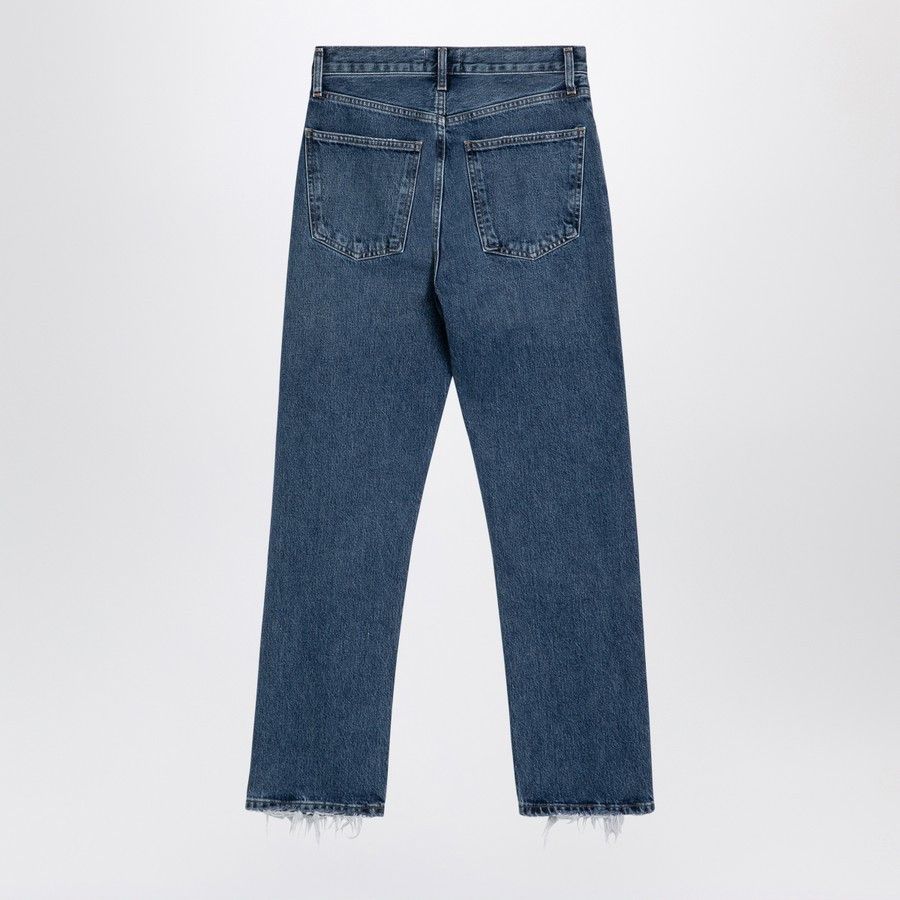 Agolde o1d2blof0724 Ribbed Denim Jeans in Blue Size 29" - 2 Thumbnail