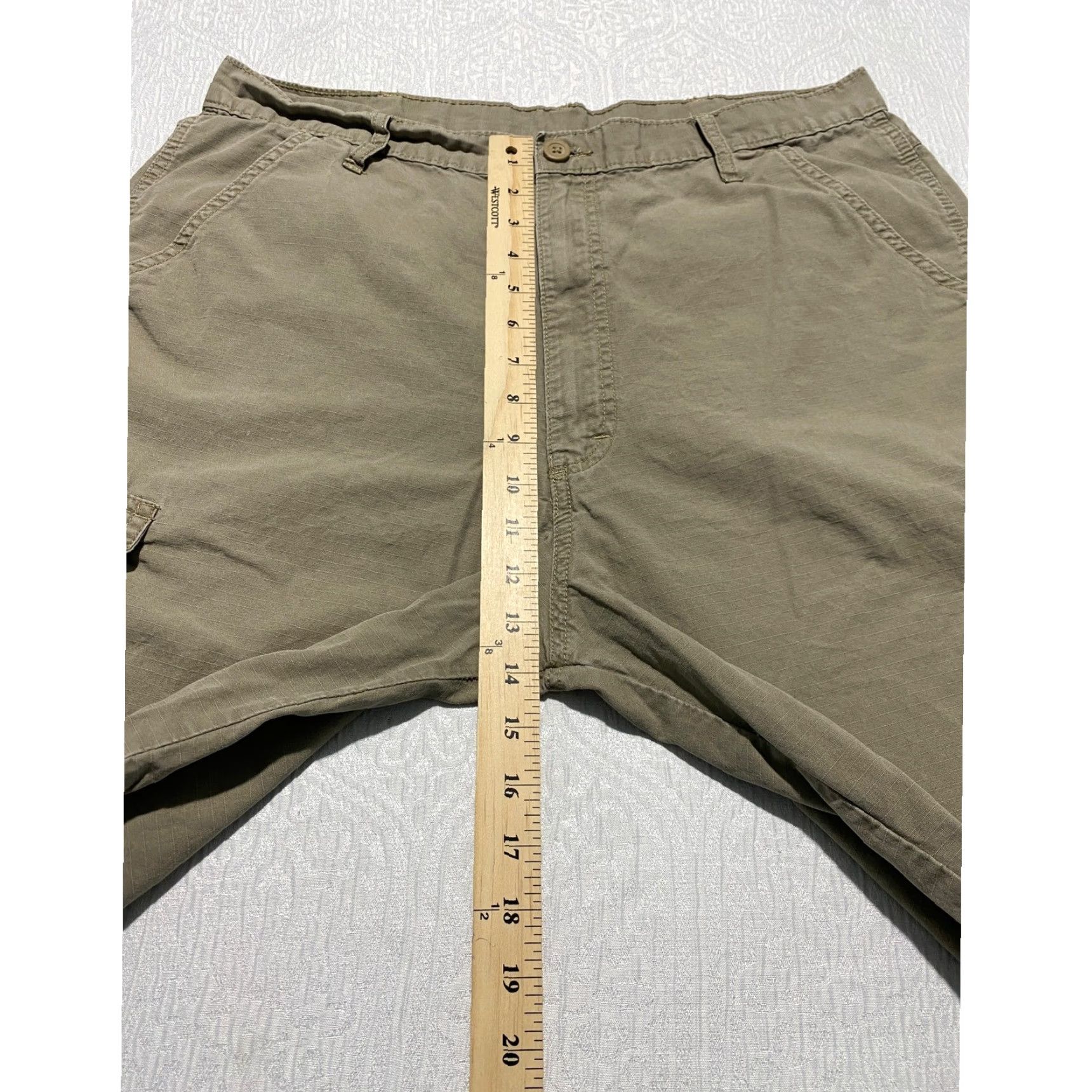 Wrangler Wrangler Authentics Mens Cargo Shorts 60MFWML Khaki Brown Ripstop Cotton Size 34 Size US 34 / EU 50 - 5 Thumbnail