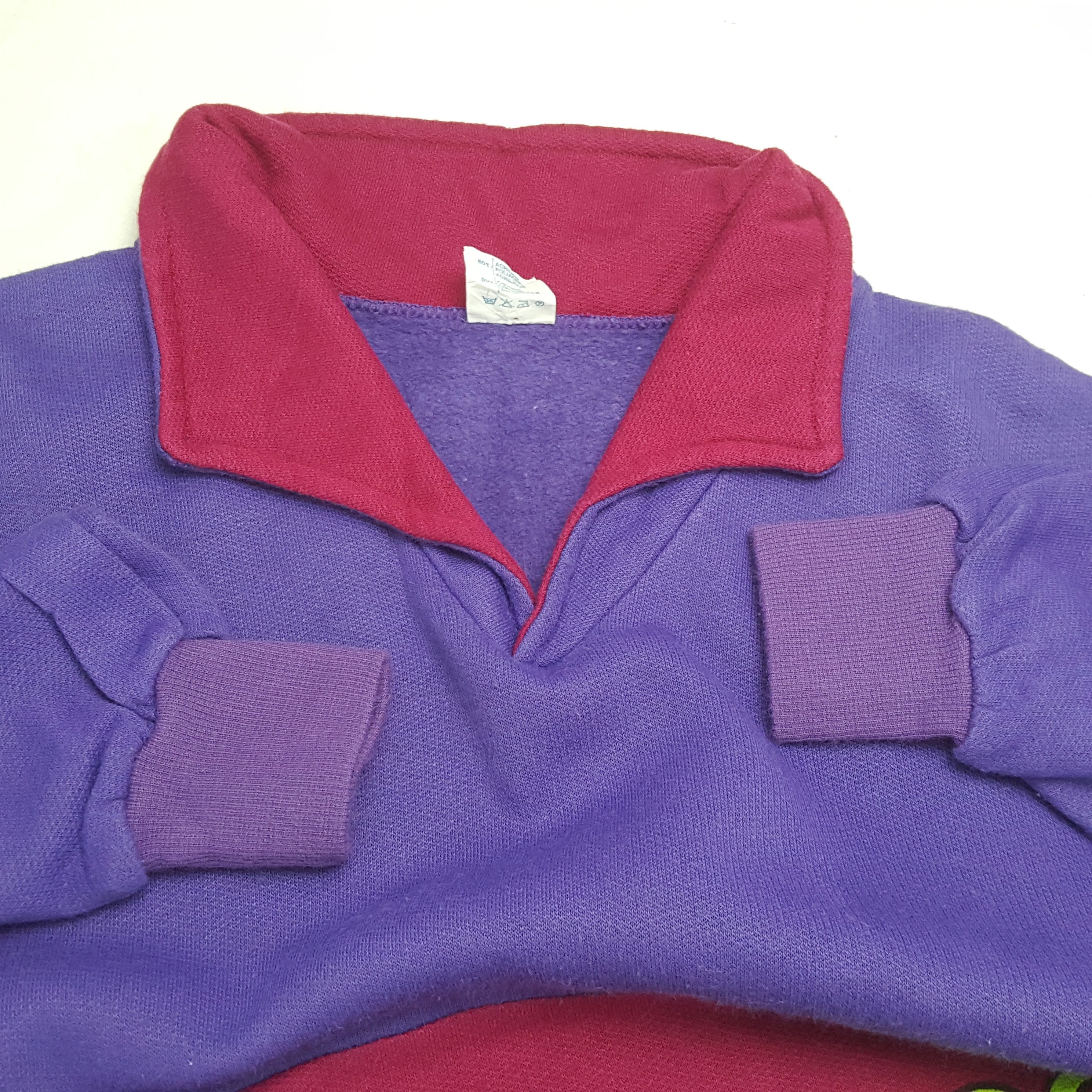 Vintage BLUE OCEAN Collar Style Sweatshirt Size US L / EU 52-54 / 3 - 7 Thumbnail