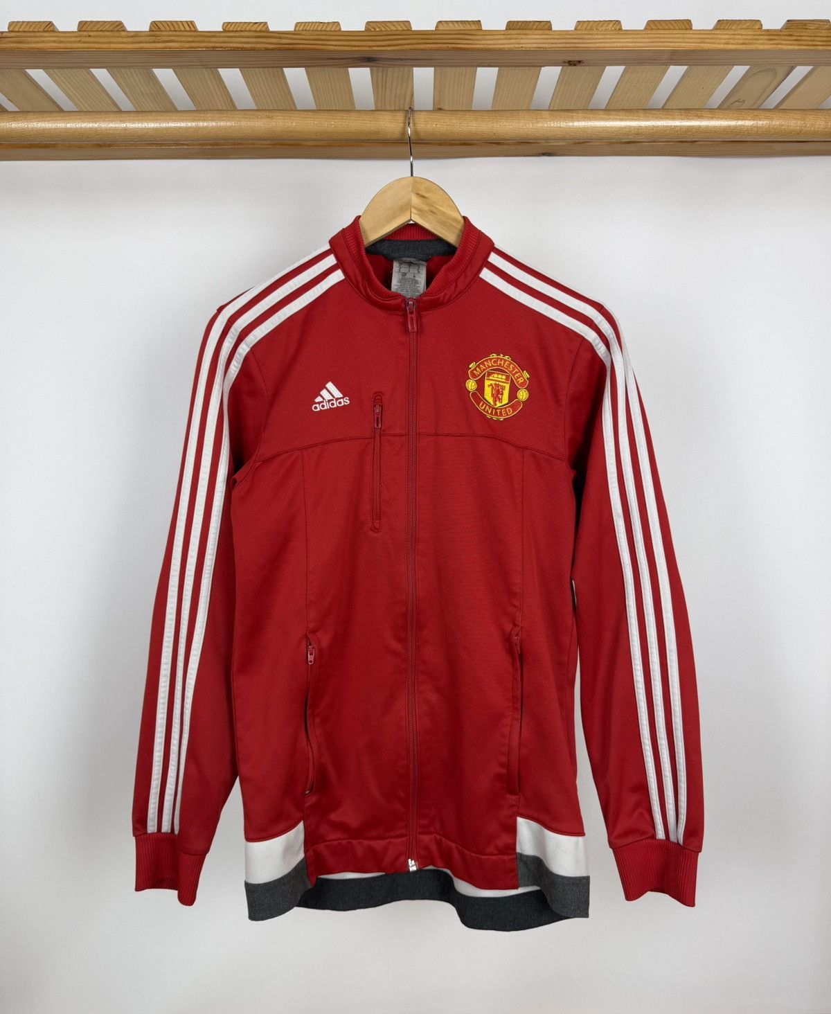 Adidas Manchester United Adidas Training Football Soccer Track Top Size US S / EU 44-46 / 1 - 1 Thumbnail