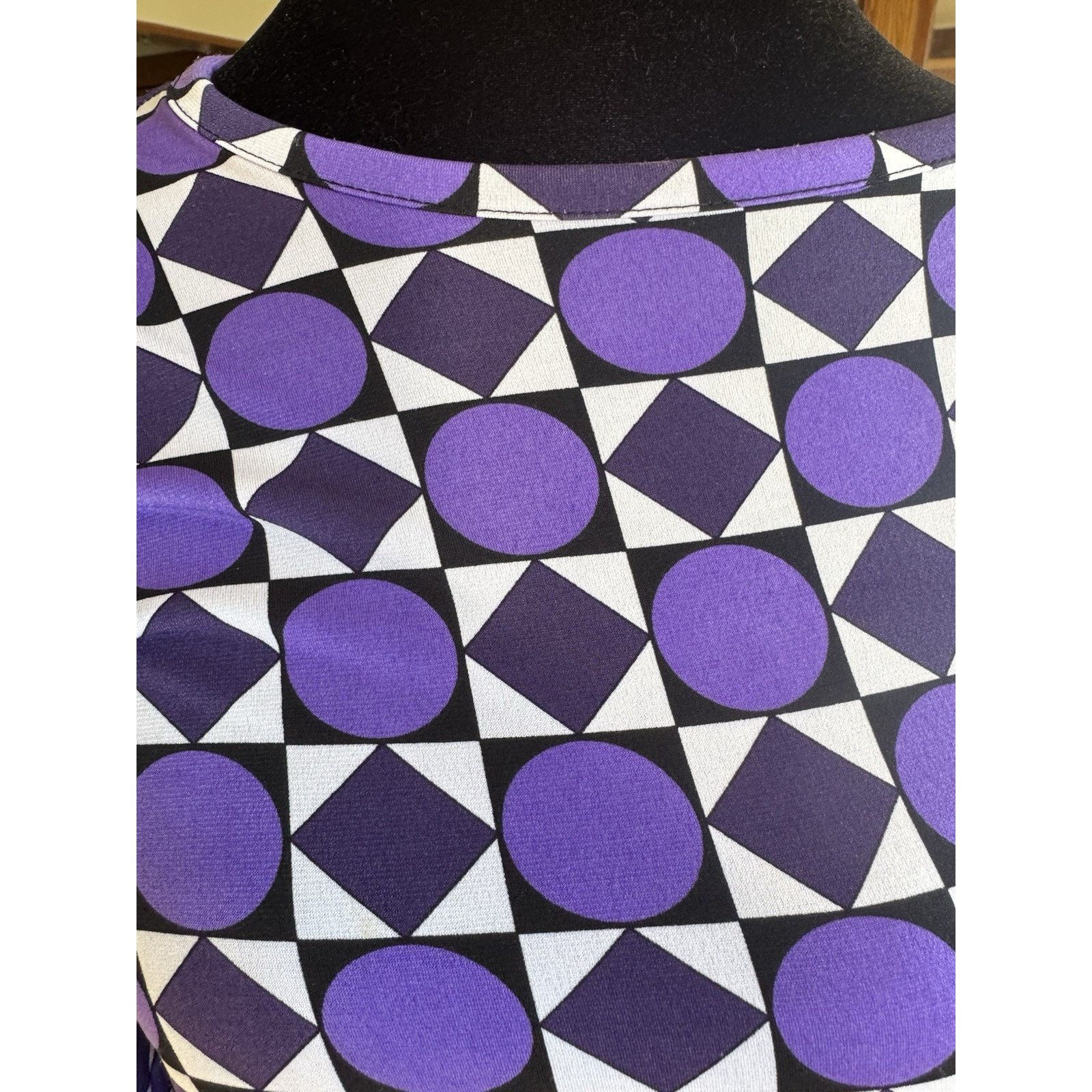 Michael Kors Michael Kors Purple Geometric Print Long Sleeve Petite M Size M / US 6-8 / IT 42-44 - 12 Thumbnail