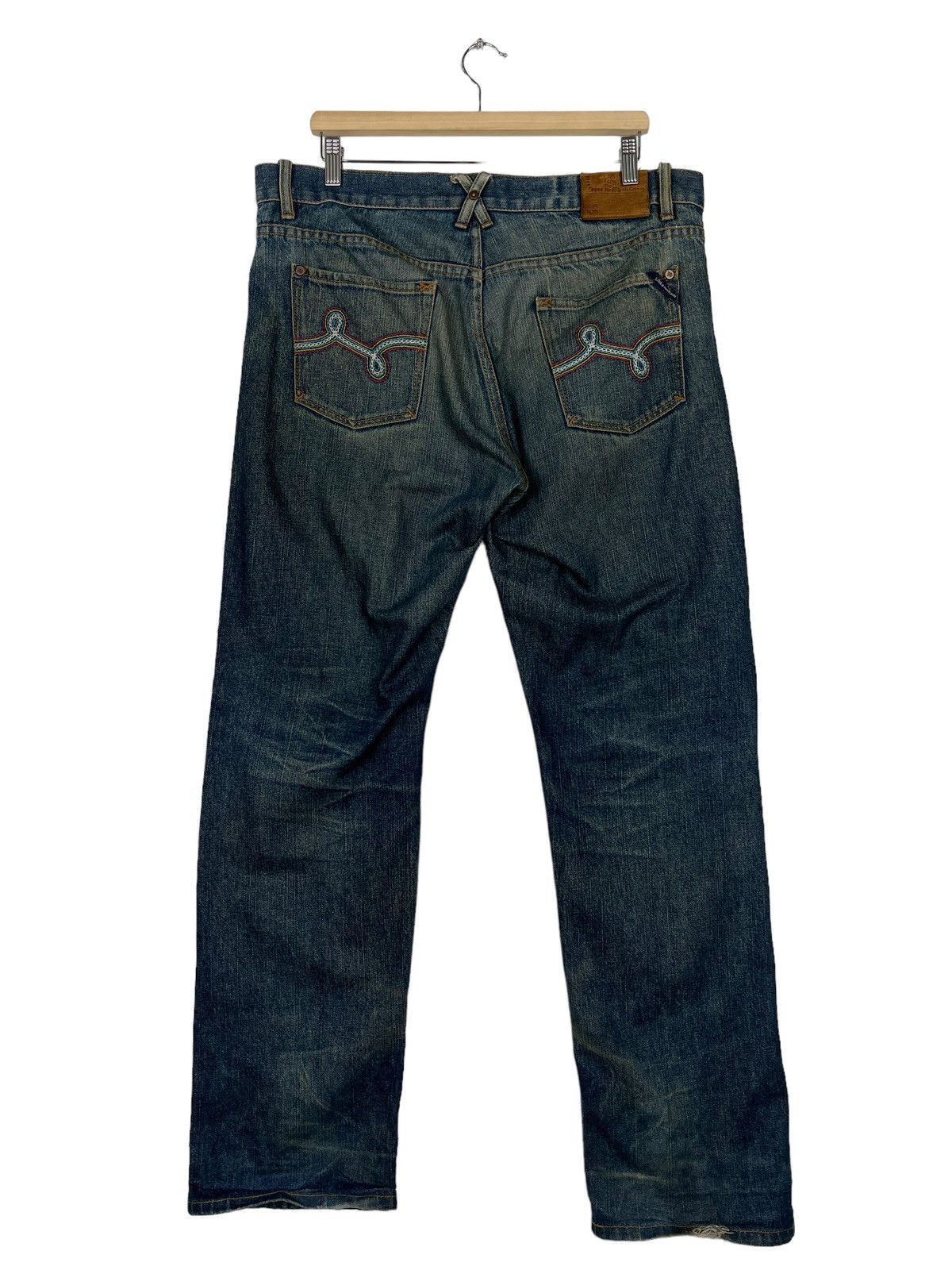 LRG 🔥 LRG DYED BROKEN DENIM JEANS Size US 38 / EU 54 - 7 Thumbnail