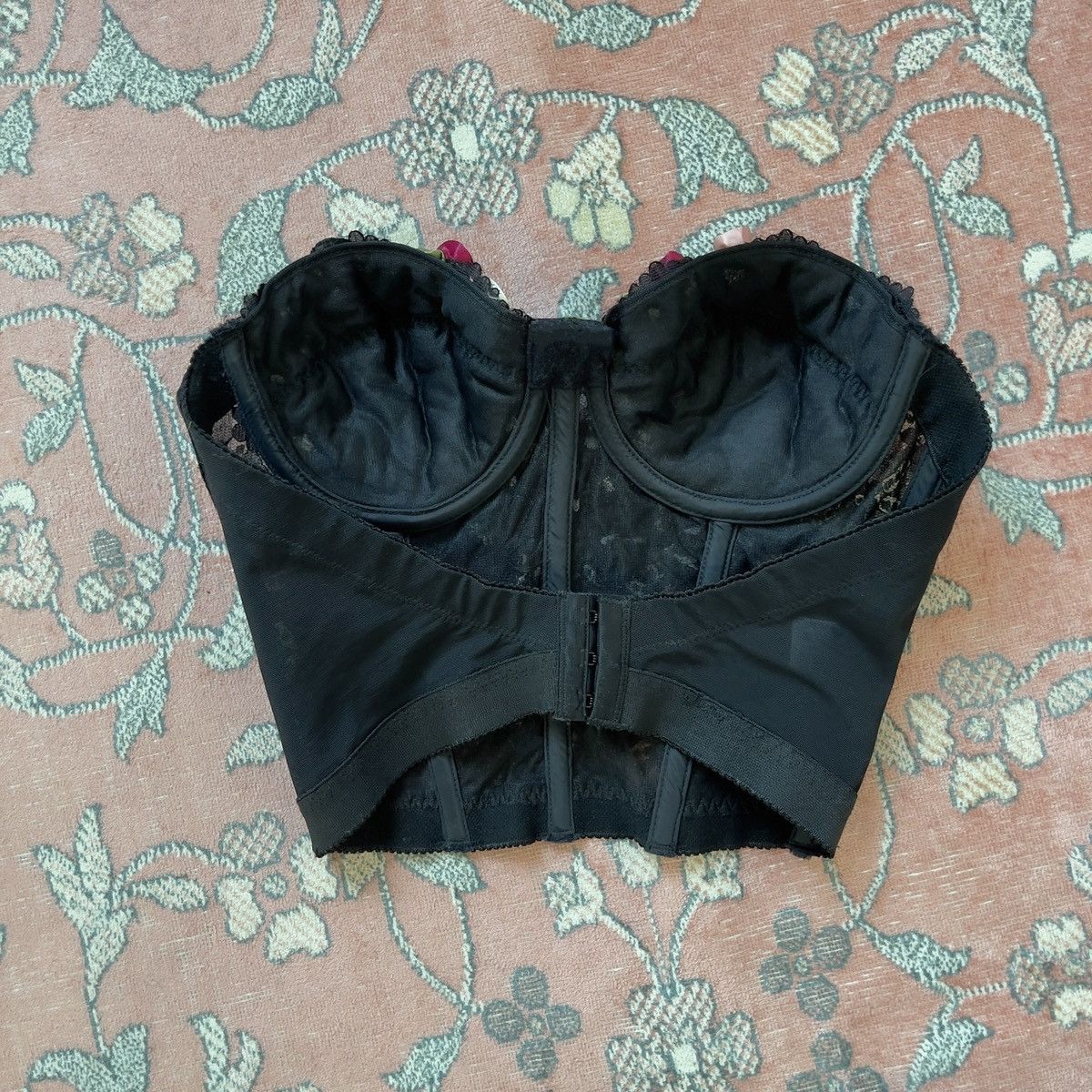 Vintage Vintage 1980's Black Lace Corset Top (32B/30C) Size ONE SIZE - 10 Thumbnail