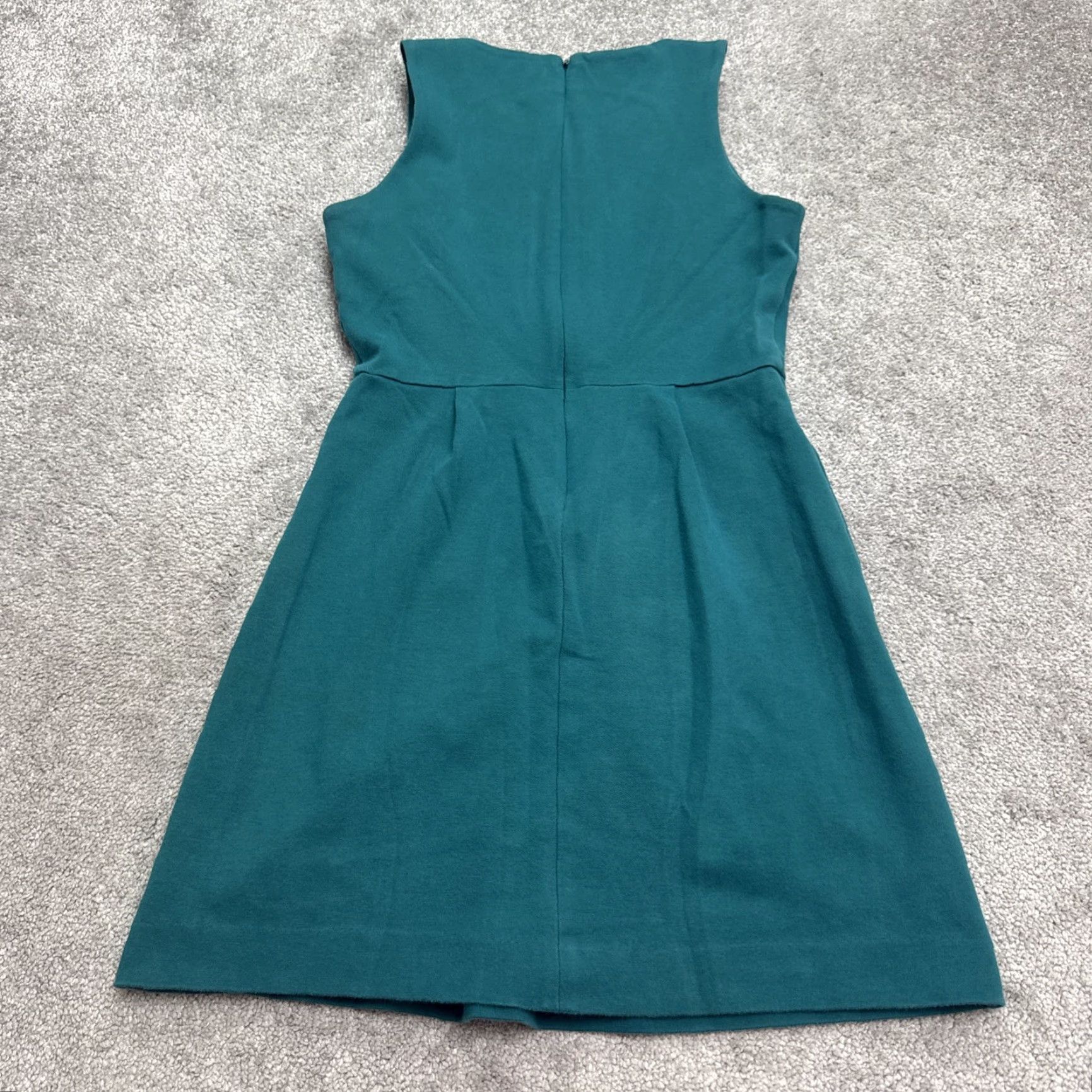Madewell VINTAGE Madewell Womens A-Line Dress Casual Workwear Summer Small Green Sleeveless Pleated Size S / US 4 / IT 40 - 2 Thumbnail