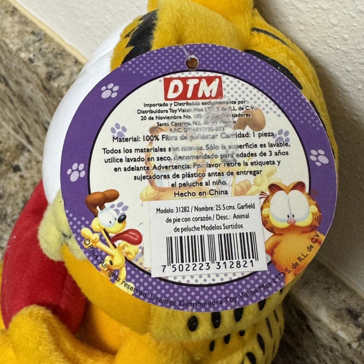 Vintage Vintage Garfield Te Quiero” 12" Spanish Valentines Day Plush Size ONE SIZE - 5 Thumbnail