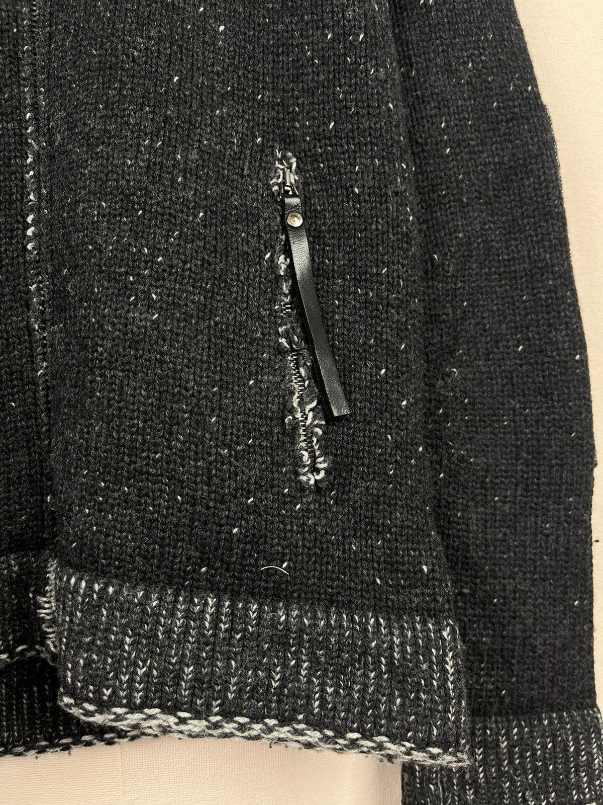 Just Cavalli Just Cavalli Thick Knit Charcoal Black Wool Zip Military Size US S / EU 44-46 / 1 - 6 Thumbnail