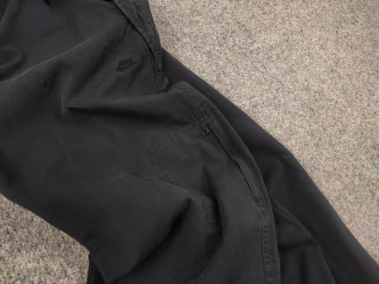 Nike Vintage NIke Black Faded Canvas Military Cargo Pants Y2K Size US 32 / EU 48 - 5 Thumbnail