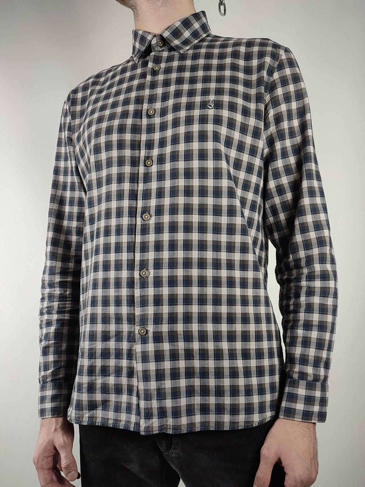 John Varvatos John Varvatos Flannel Check Long Sleeve Shirt Size US L / EU 52-54 / 3 - 2 Thumbnail