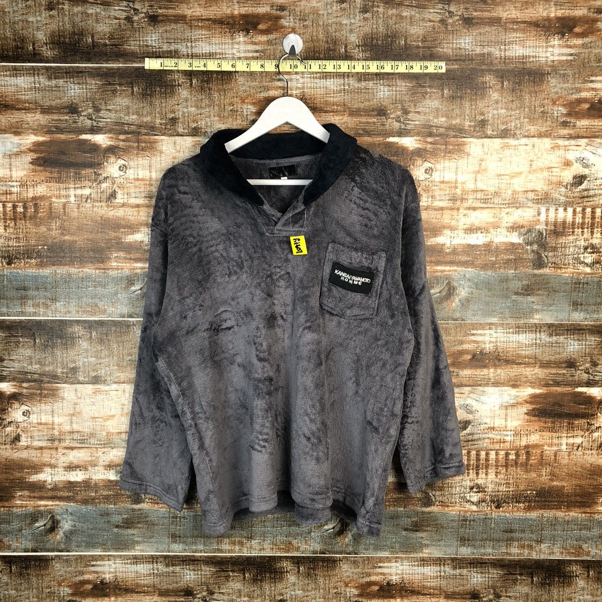Kansai Yamamoto × Vintage Kansai Yamamoto Homme Grey Sweather #A1607 Size US M / EU 48-50 / 2 - 1 Thumbnail