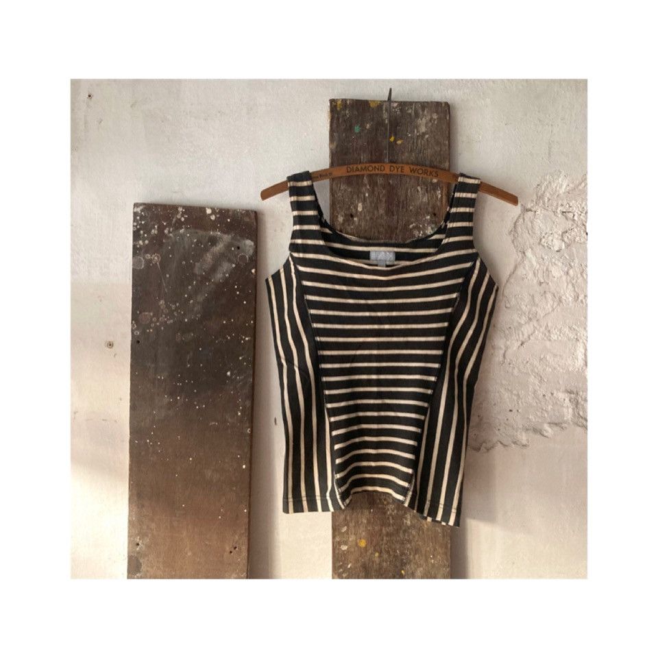 Esprit Vintage ESPRIT Striped Patchwork Tank Top Size S / US 4 / IT 40 - 2 Thumbnail