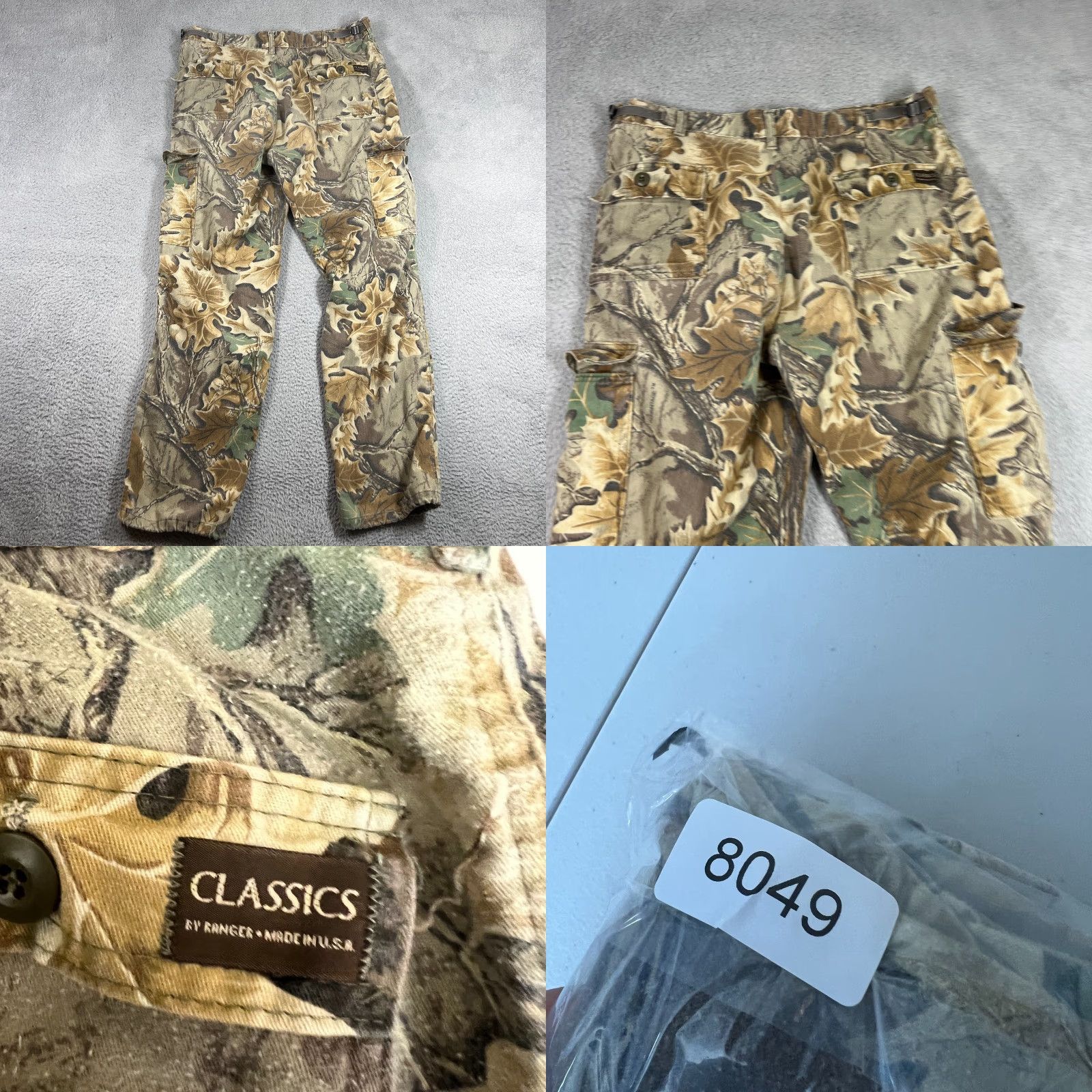 Vintage VINTAGE Ranger Men’s Cargo Pants Large Camouflage 90s USA Made Adjustable Waist Workwear Size US 33 - 8 Thumbnail