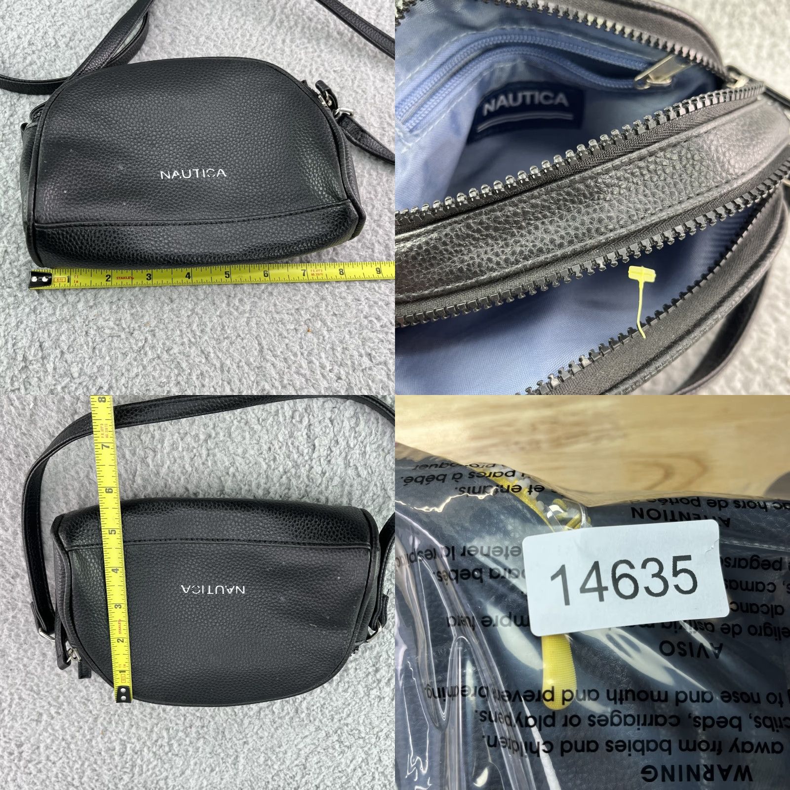 Nautica Nautica Purse LOT 2 Bowler Bag and Crossbody Y2k Classic Retro Chic Preppy 90's Bag Crossbody Womens Small Black 90s Vintage Style Size ONE SIZE - 8 Thumbnail