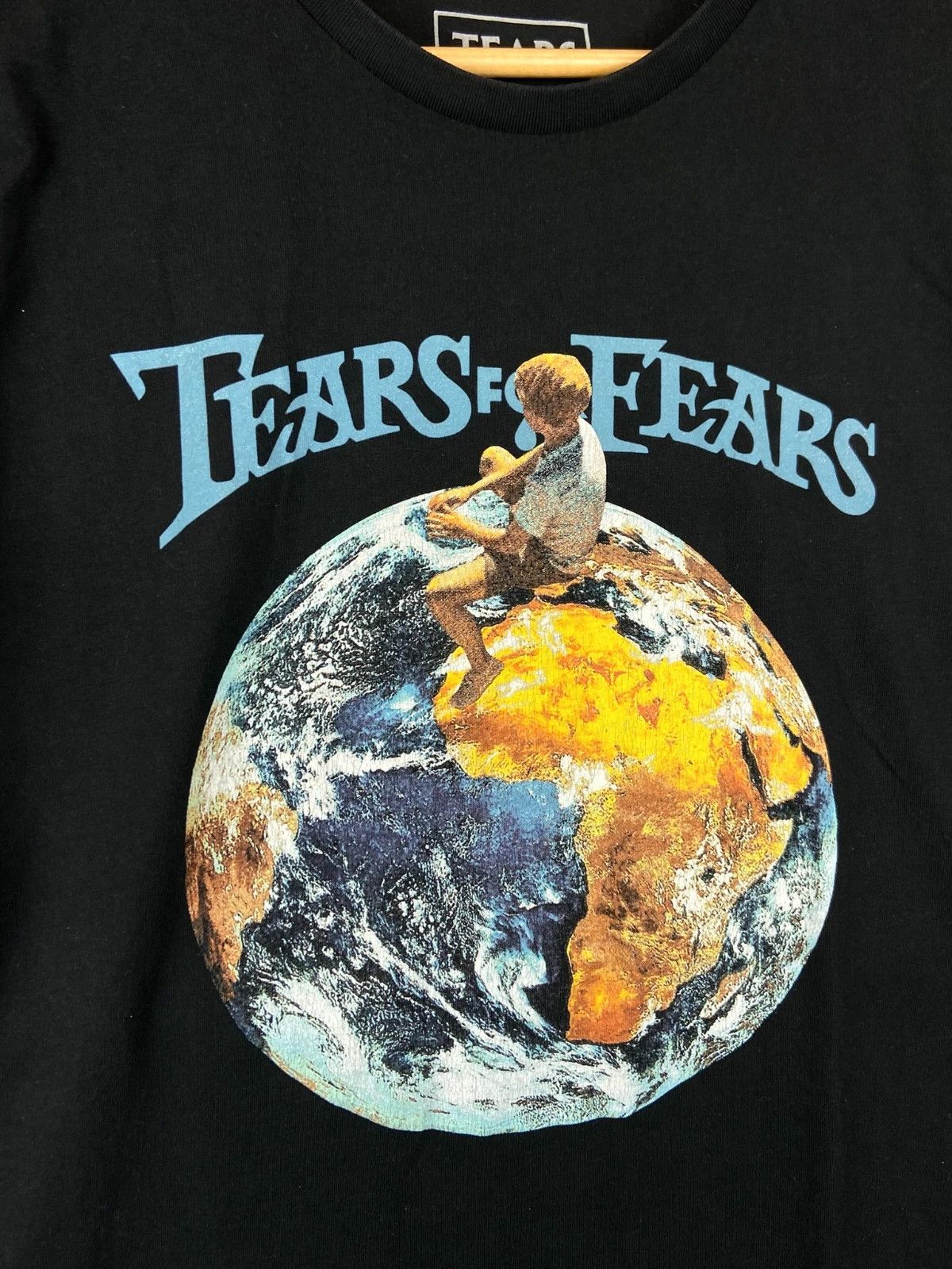 Other Tears for Fears vintage black Earth print tee M Size US M / EU 48-50 / 2 - 2 Thumbnail