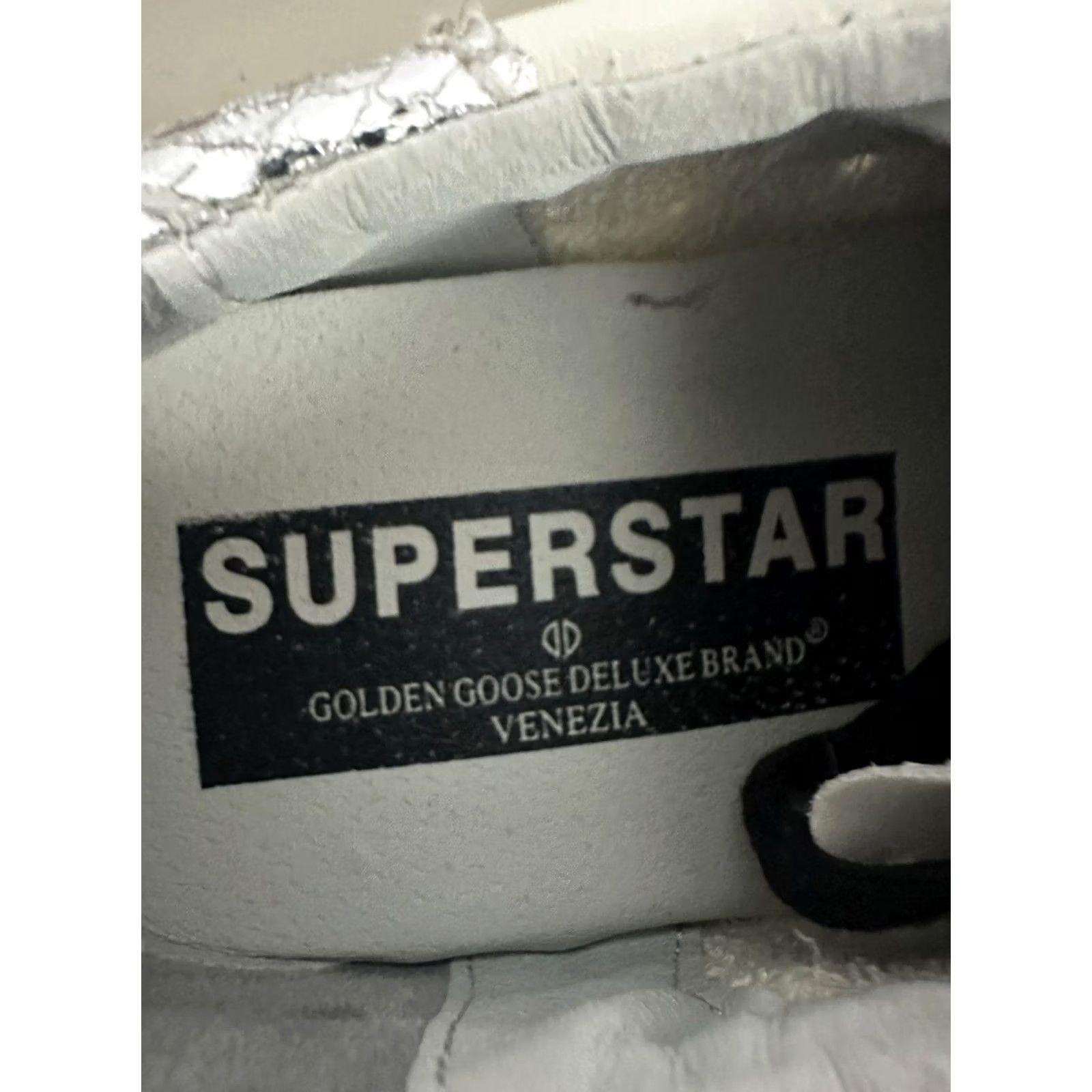 Golden Goose Golden Goose Superstar Sneaker White Silver Snake Classic Size 40 Womens Athletic Size US 9 / IT 39 - 6 Thumbnail