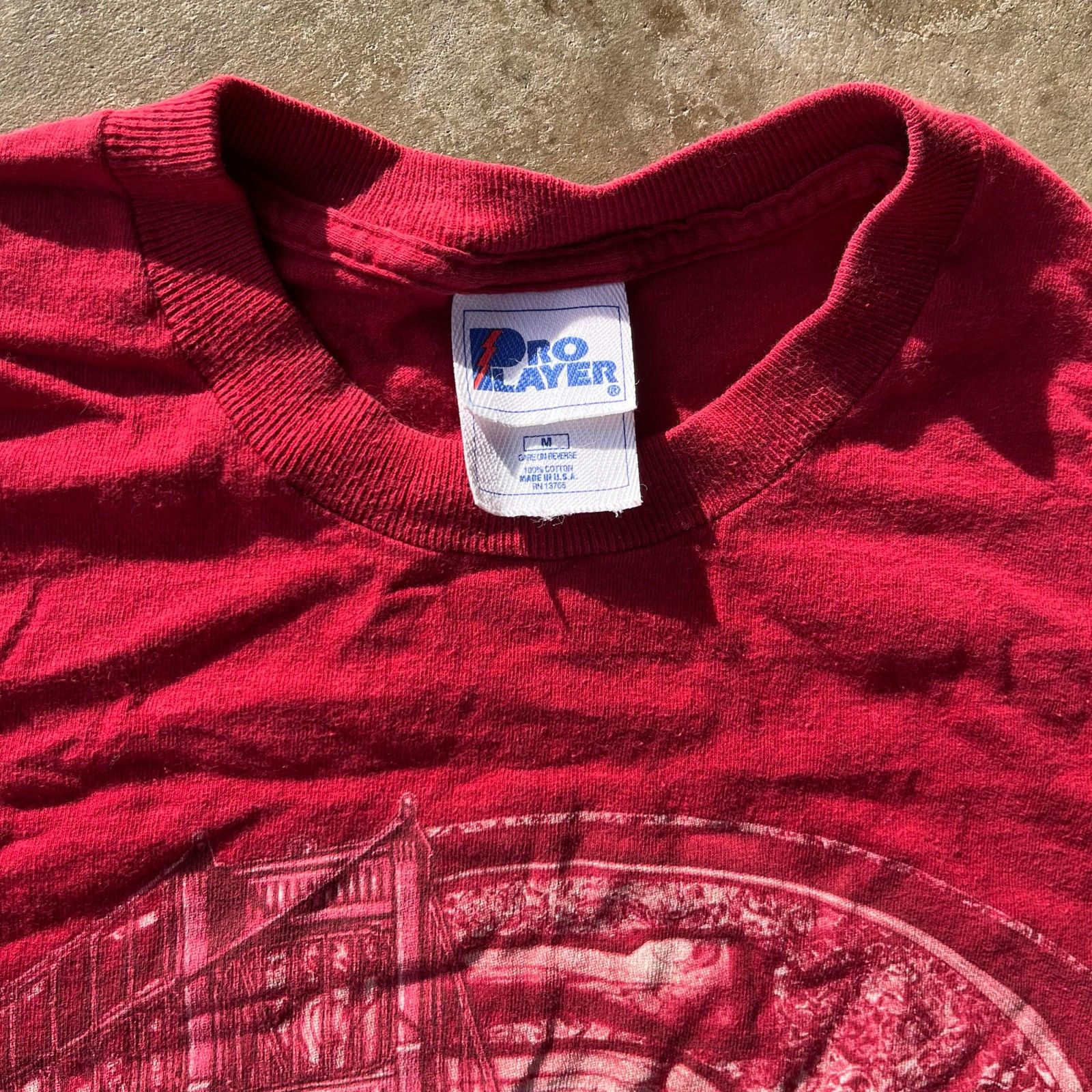 Vintage VINTAGE SAN FRANCISCO 49ERS PRO PLAYER T-SHIRT RED MEDIUM Size US M / EU 48-50 / 2 - 4 Thumbnail