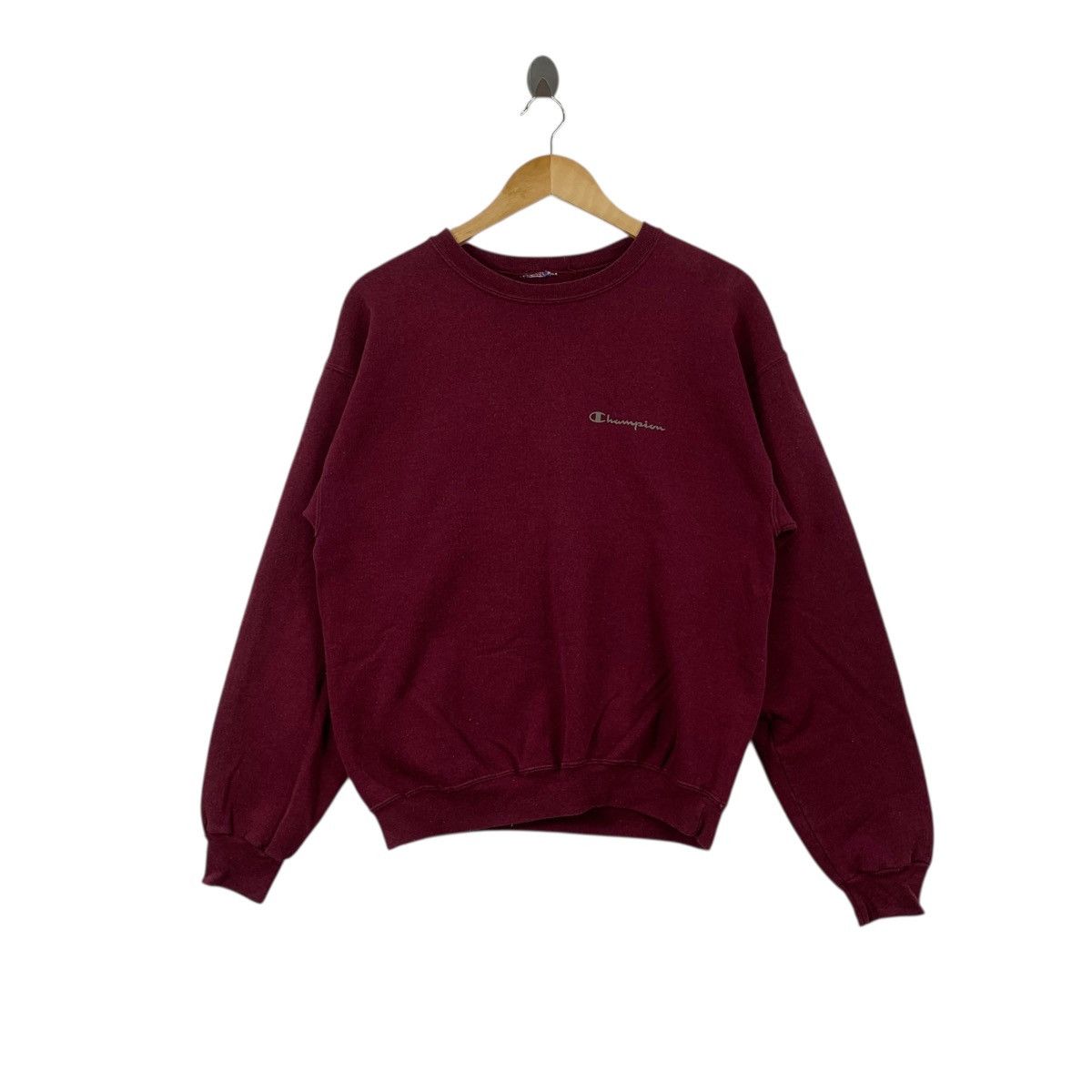 Champion Vintage 90’ CHAMPION REVERSE WEAVE Script Logo Sweatshirt Size M / US 6-8 / IT 42-44 - 1 Thumbnail