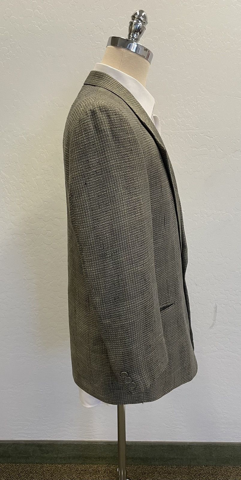 Giorgio Armani × Vintage Iridescent Silk Tweed Jacket Size 42R - 3 Thumbnail